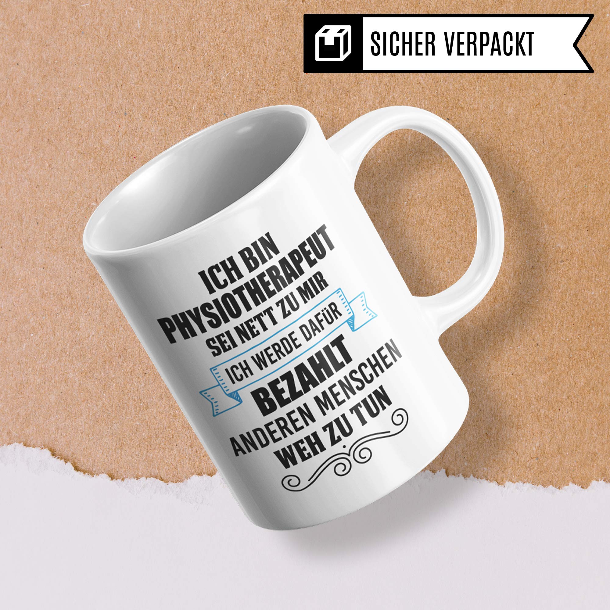 Pagma Druck Physiotherapeut Tasse, Physiotherapeuten Geschenke, Physiotherapie Kaffeetasse Geschenkidee, Kaffeebecher Physio Praxis Krankengymnastik Geschenk Physiotherapeut