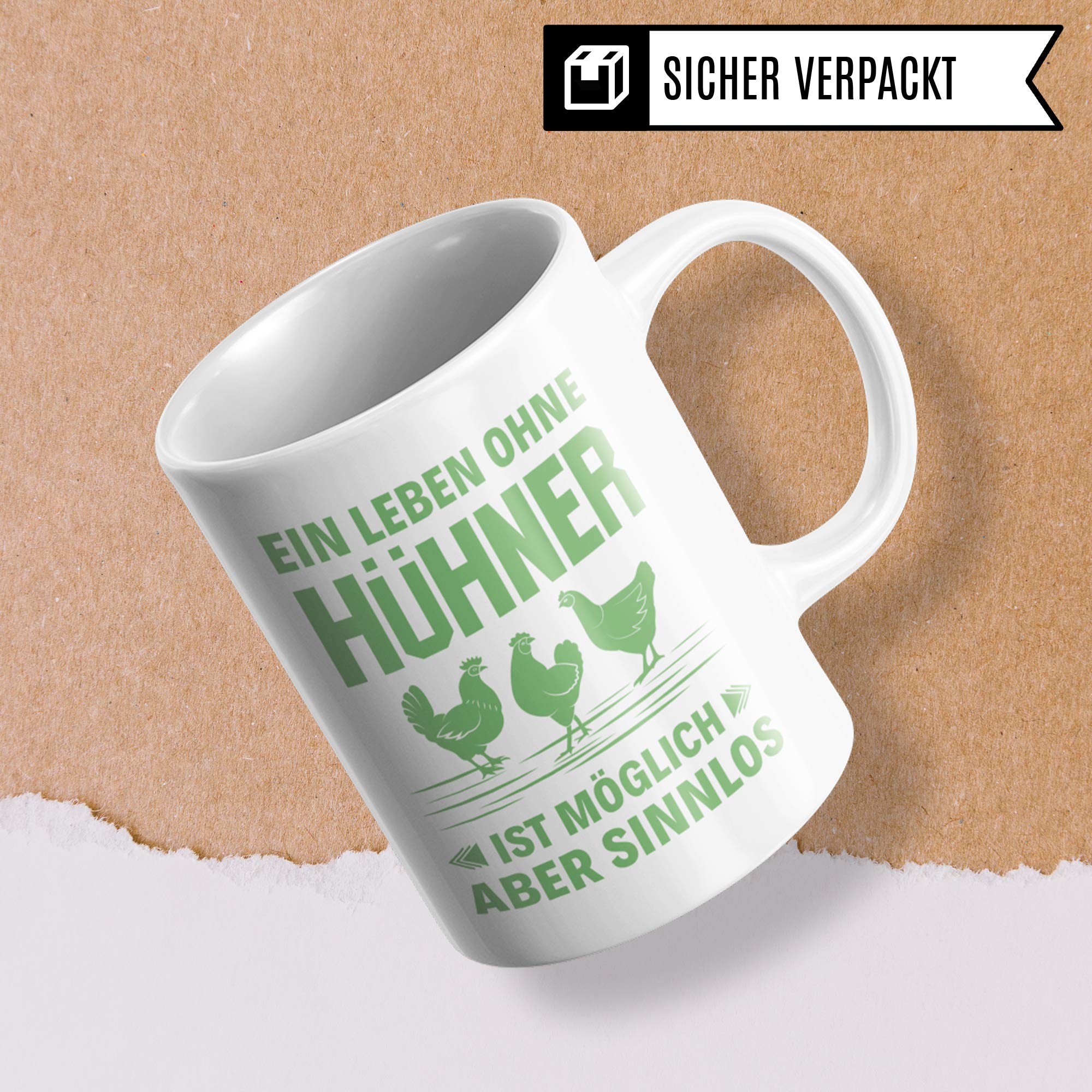 Pagma Druck Hühner Tasse Geschenk, Huhn Geschenkidee, Hühner Spruch Becher, Hühnerstall Hühnerhof Henne, Hahn Glucke Kaffeetasse Kaffeebecher Witz