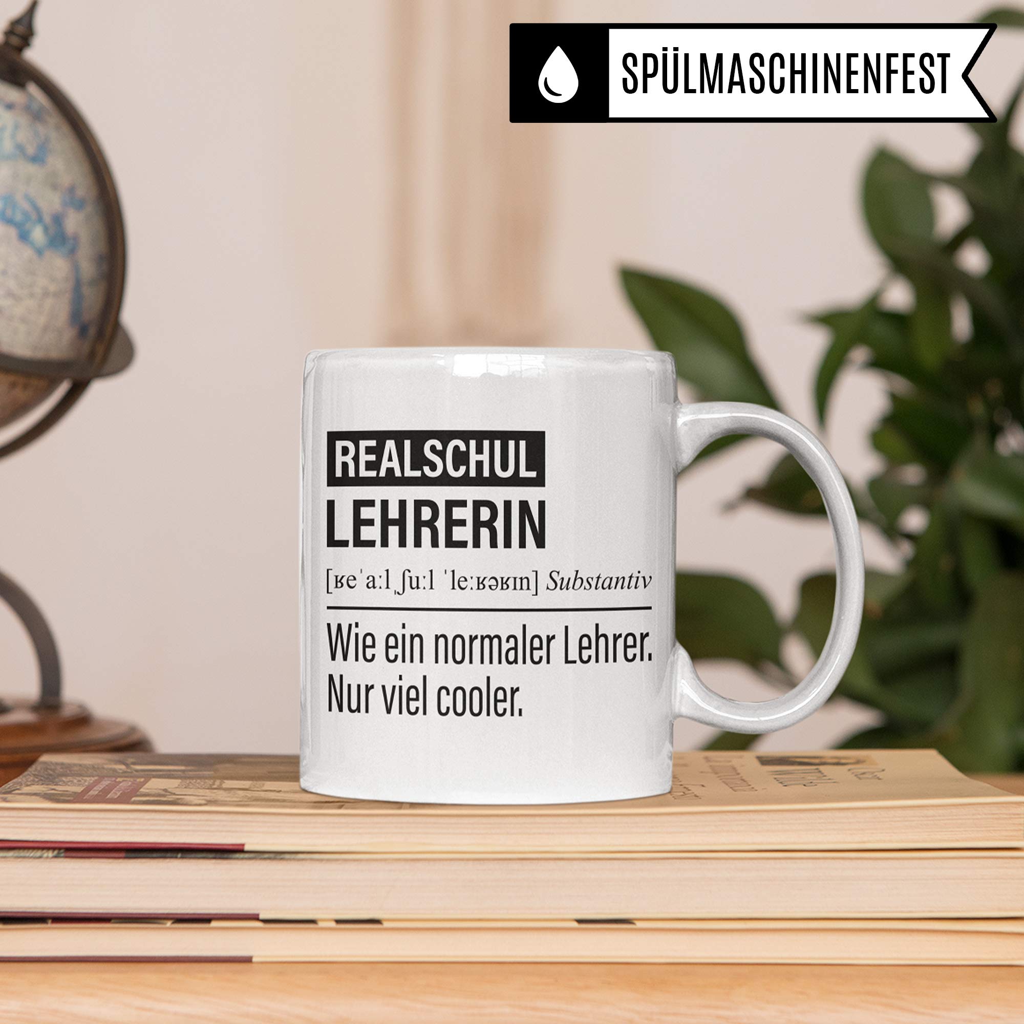 Realschullehrerin Tasse, Geschenk für Realschule Lehrerin, Kaffeetasse Geschenkidee Lehrerin, Kaffeebecher Lehramt Realschule Unterricht Witz