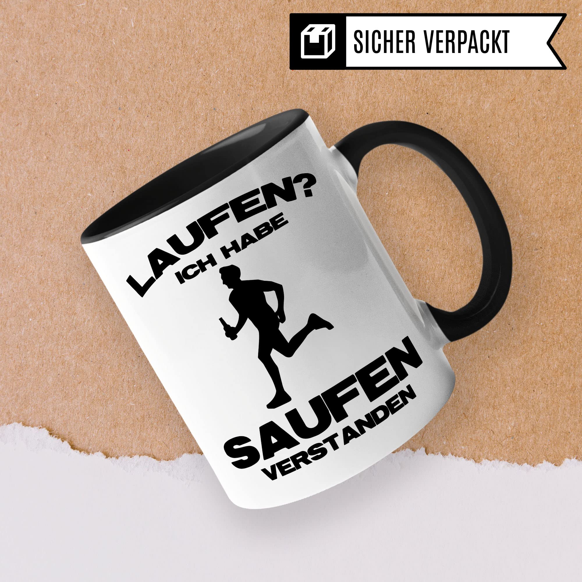 Läufer Tasse Geschenkidee Jogger Kaffeetasse Humor Witz Geschenk für Läuferin Kaffeebecher Joggerin Becher