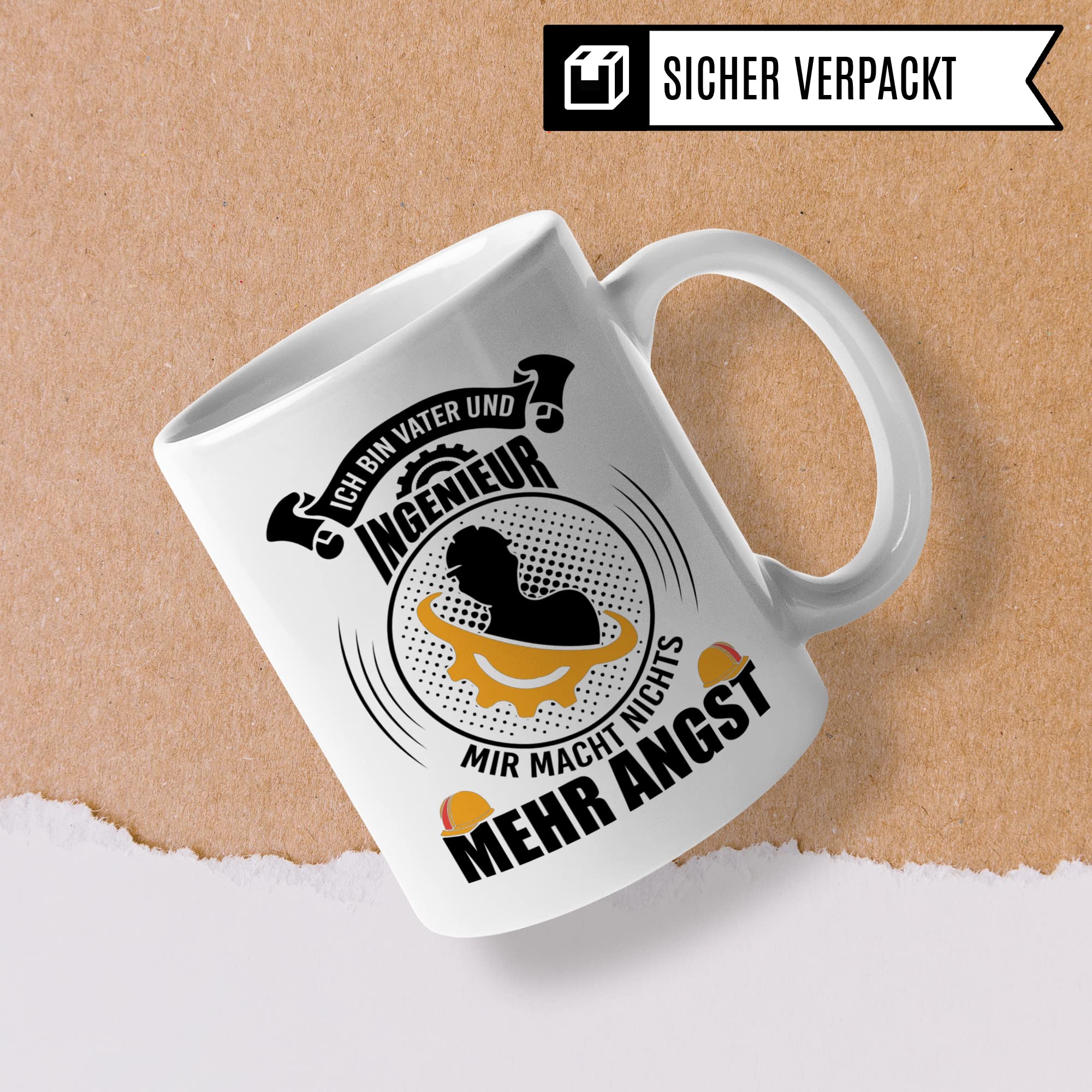 Ingenieur Tasse, Vater Geschenk lustig, Vatertag Geschenkidee, Papa Tasse mit Spruch lustig, Kollege Geschenk, Kaffeetasse Humor Witz Geschenk für Ingenieure, Kaffeebecher für Männer