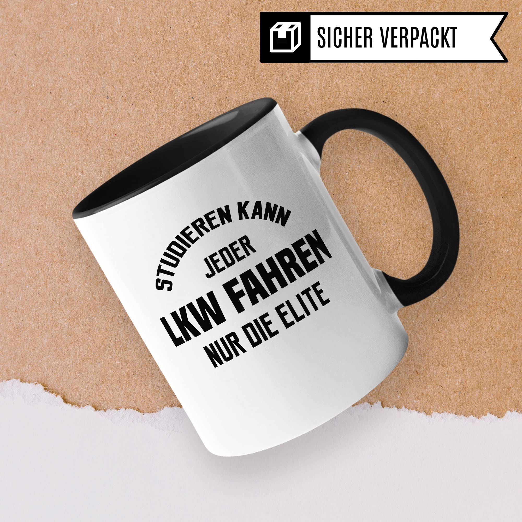 Trucker Tasse LKW-Fahrer Geschenk Lastwagen Kaffeebecher Kaffeetasse Humor Witz Geschenkidee für Lastwagenfahrer Fernfahrer Becher