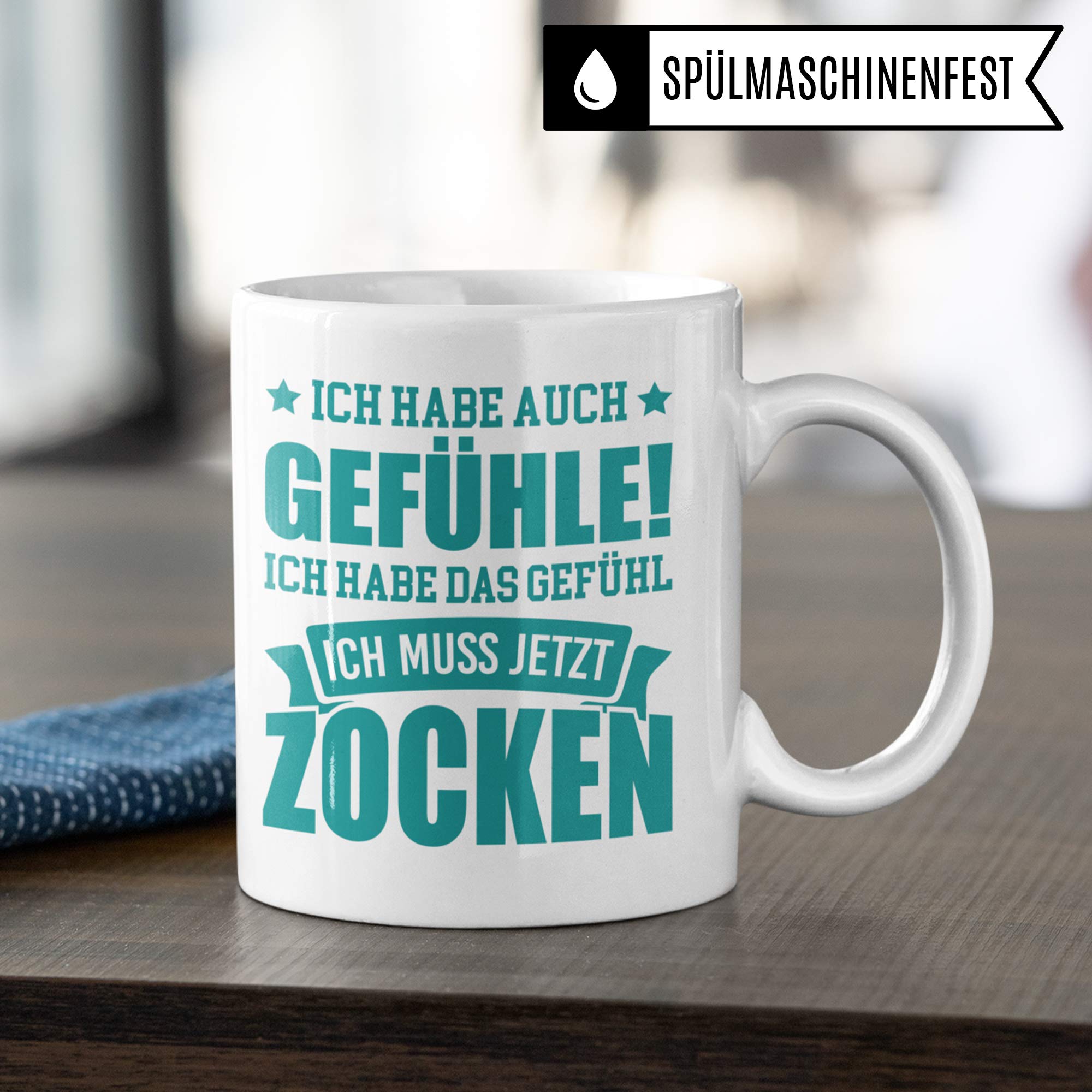 Pagma Druck Tasse Gamer, Zocker Geschenke Spruch, Kaffeetasse Gaming Zocken Computerspiele Konsole, Controller PC Computerspielen Becher, Computer Gaming Tasse lustig