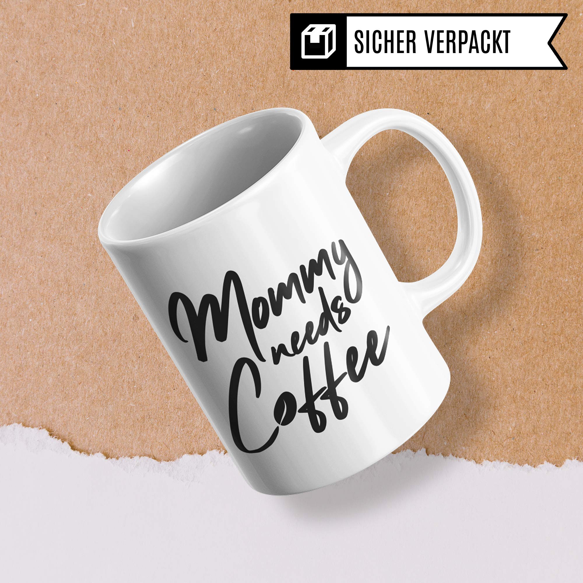 Pagma Druck Mama Kaffee Tasse lustig, Geschenk Kaffeetasse mit Sprüchen Mutter, Kaffeetrinker Geschenkidee Kaffeeliebhaber Spruch Witz Koffein Filterkaffee Spruch