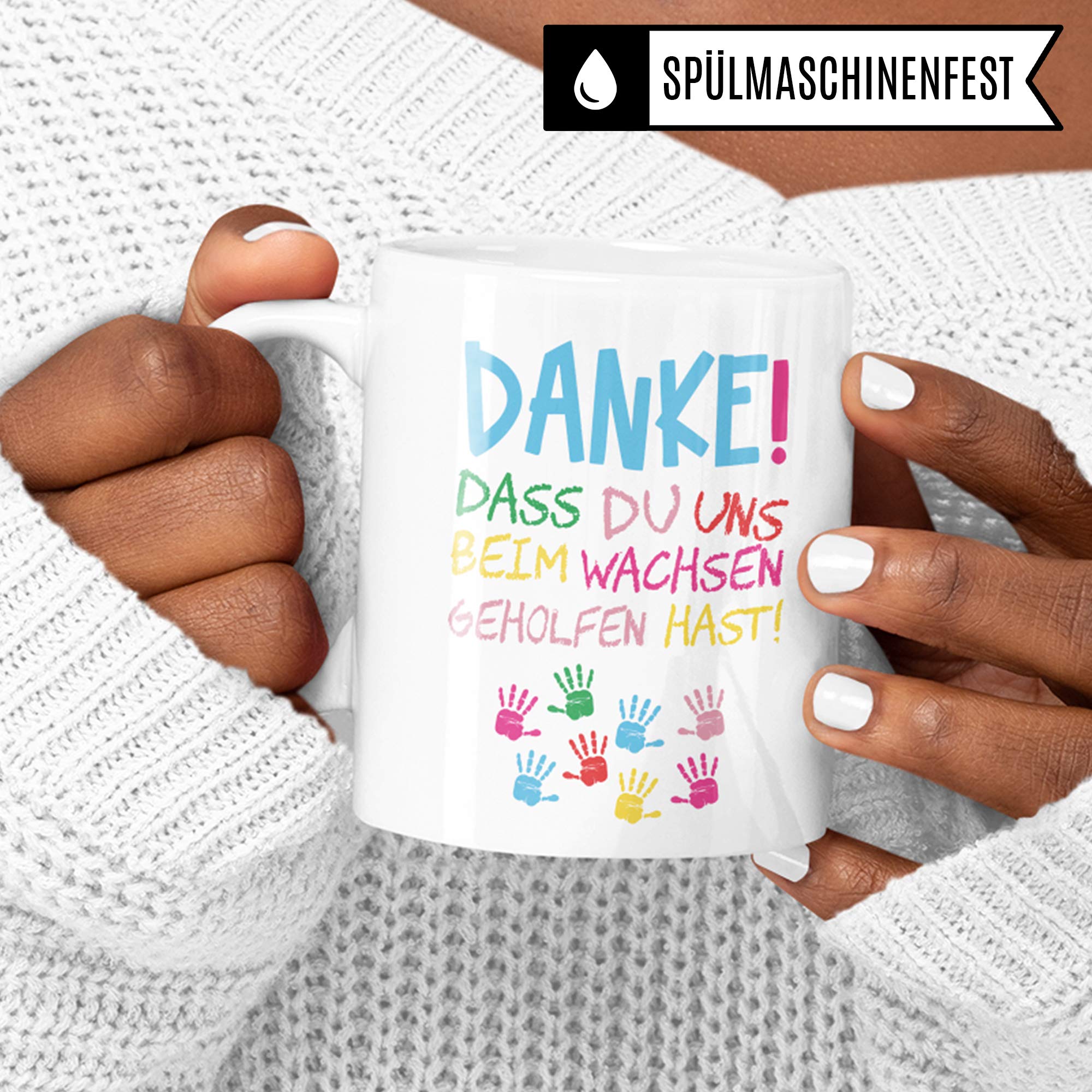 Pagma Druck Erzieherin Tasse, Abschiedsgeschenk Kindergarten, Becher Erzieherin Geschenk, Kaffeetasse Abschied Geschenkidee Kita, Kindergärtnerin Tagesmutter