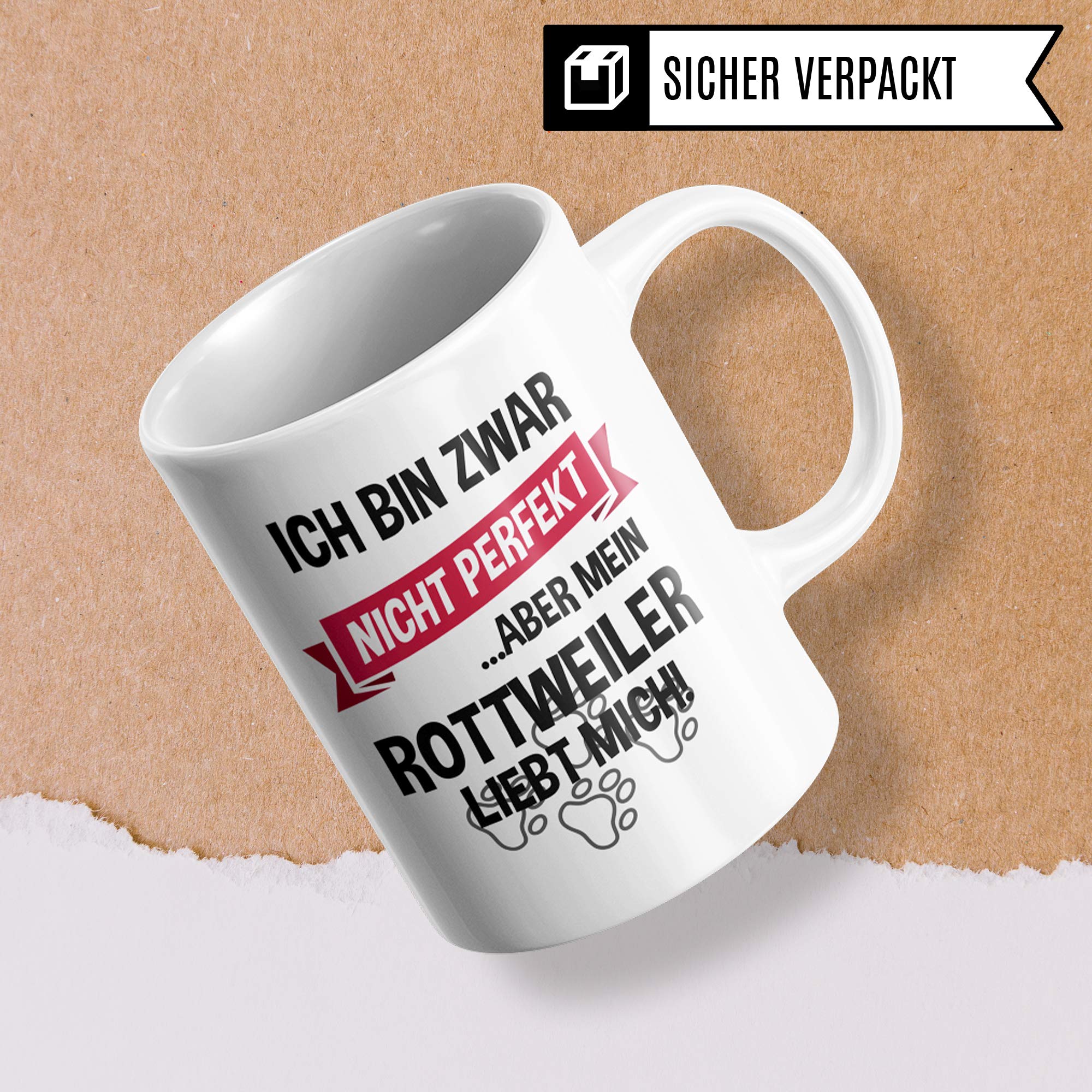 Pagma Druck Tasse Rottweiler Geschenk Hunde Spruch Becher Geschenkidee Rottweiler Kaffeetasse Kaffeebecher