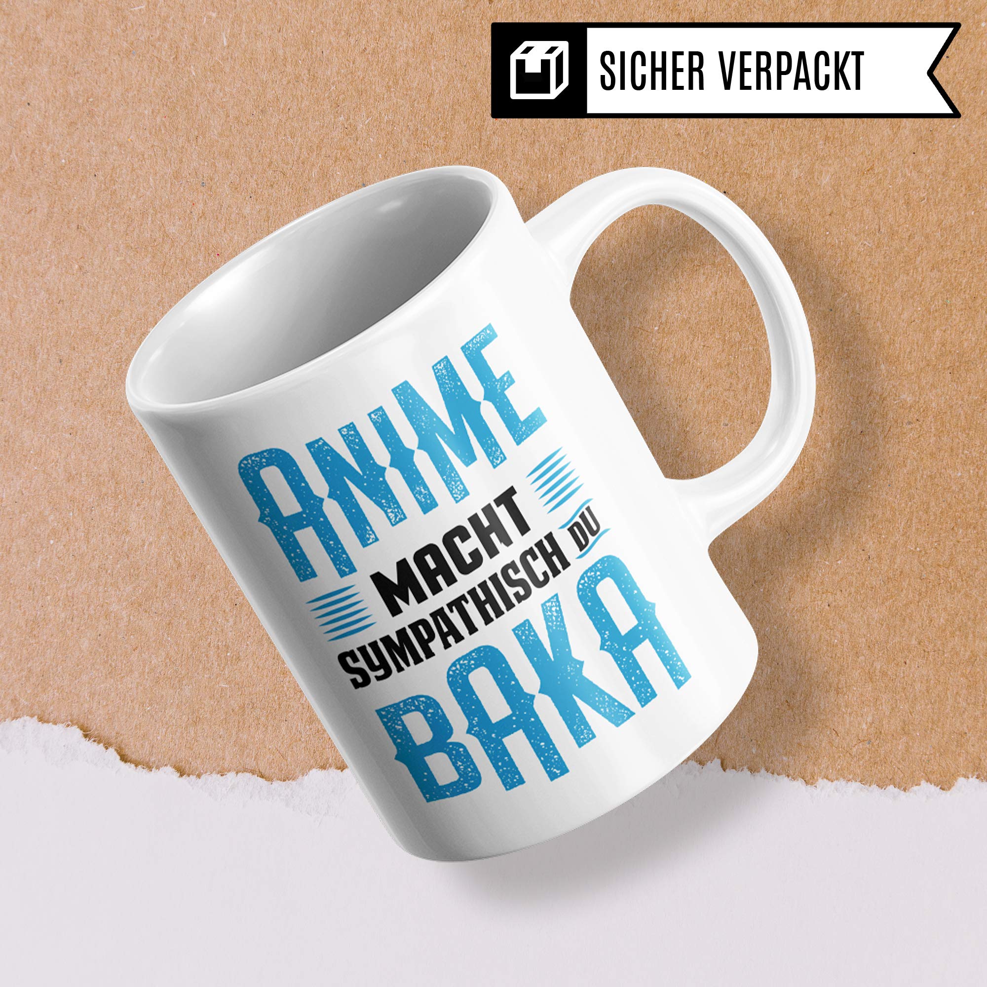 Anime Tasse Geschenk Animes Spruch Becher Otaku Geschenkidee Baka Kaffeetasse Japan Manga