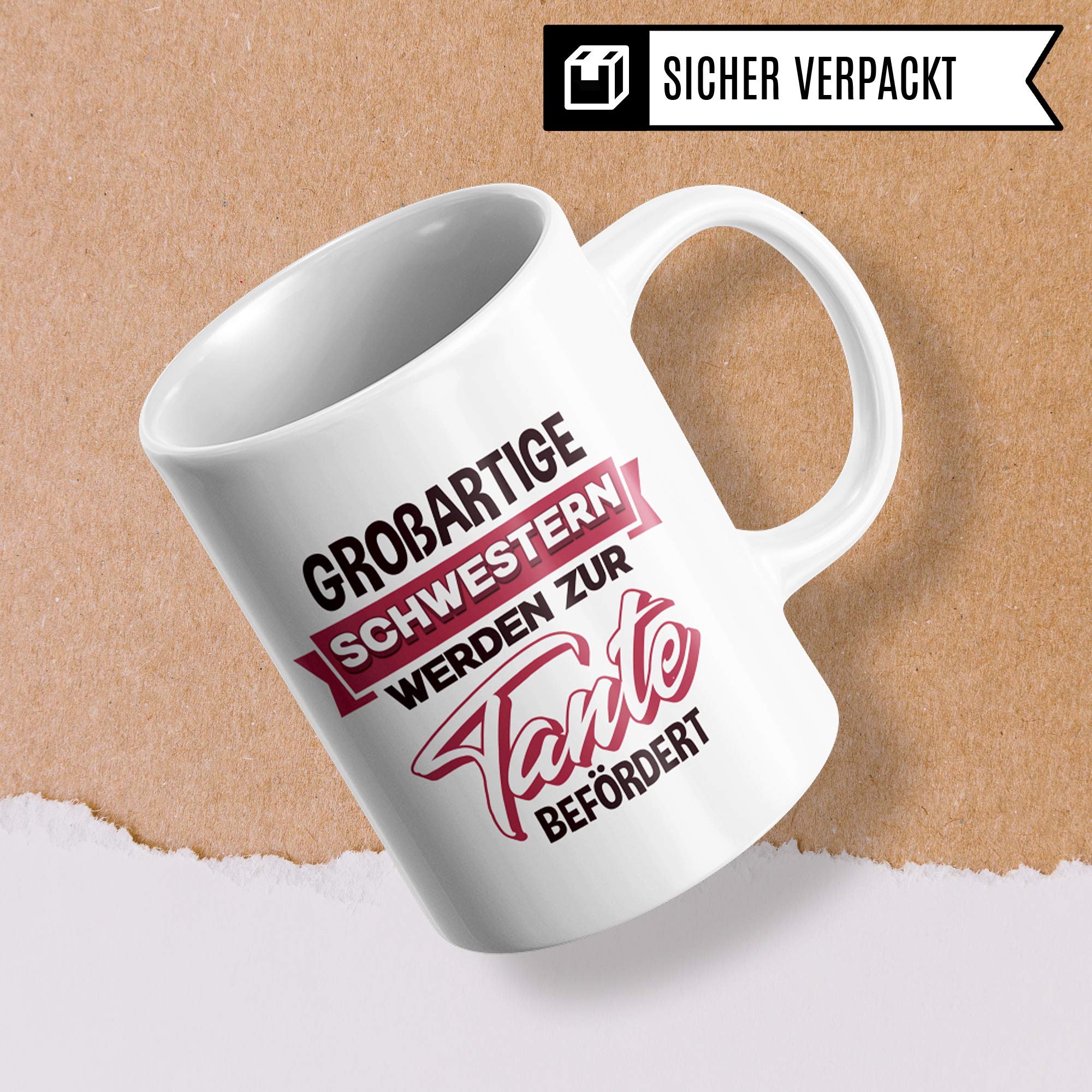 Tante Tasse Schwester Geschenk Tanten Spruch Geschenkidee Becher lustig Kaffeetasse Tantchen Nichte Neffe Spruch