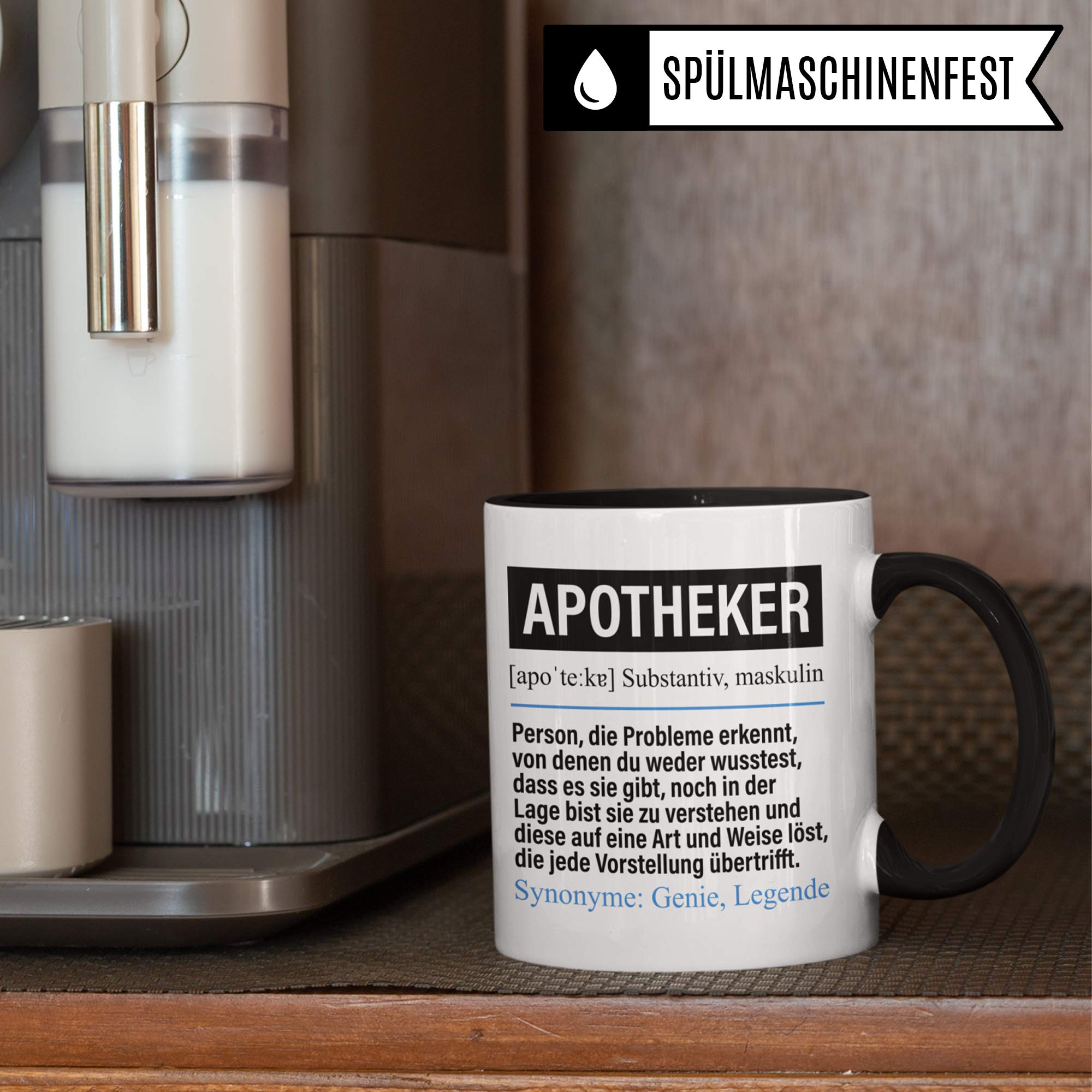 Tasse Apotheker lustig, Apotheker Geschenk, Spruch Apotheke Geschenkidee, Kaffeetasse Beruf Pharmazeut Pharmazie Kaffeebecher Teetasse Apotheken Becher