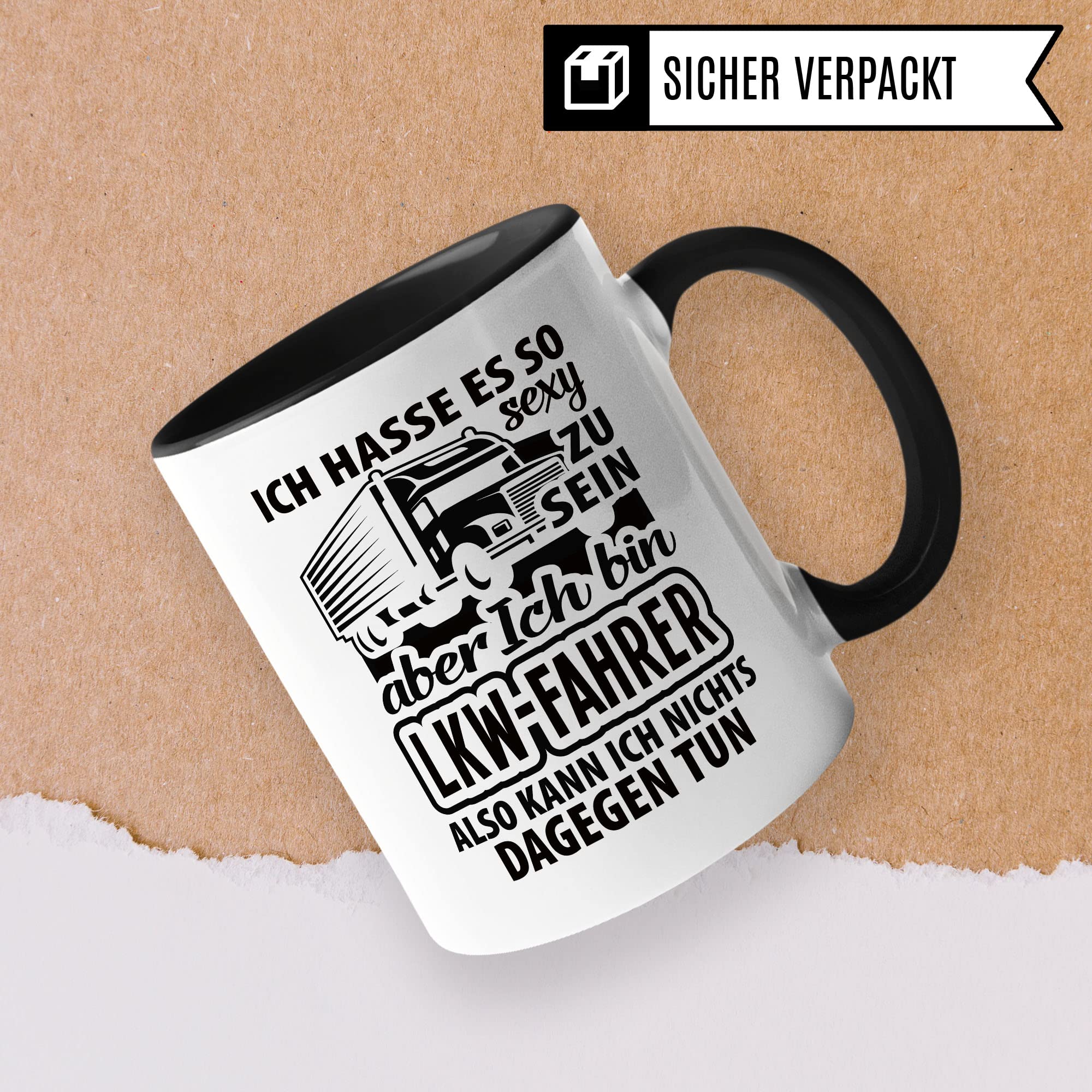 LKW-Fahrer Tasse Fernfahrer Geschenk Lastwagen Kaffeebecher Kaffeetasse Humor Witz Geschenkidee für Lastwagenfahrer Trucker Becher