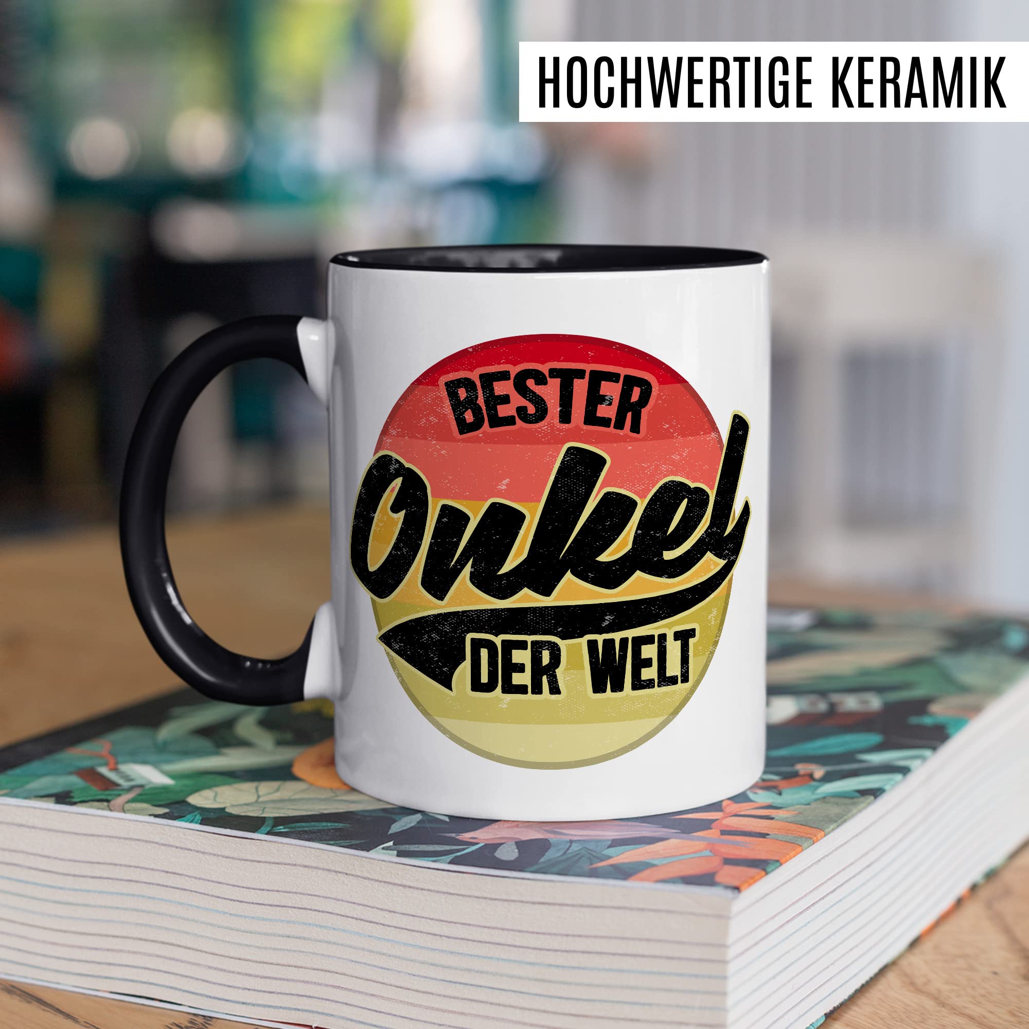 Onkel Tasse Geschenk lustig Bruder Kaffeetasse Nichte Kaffee-Becher Neffe Geschenkidee Familie Humor Geschwister Patenonkel Pate Patenkind Bester Onkel der Welt Spruch