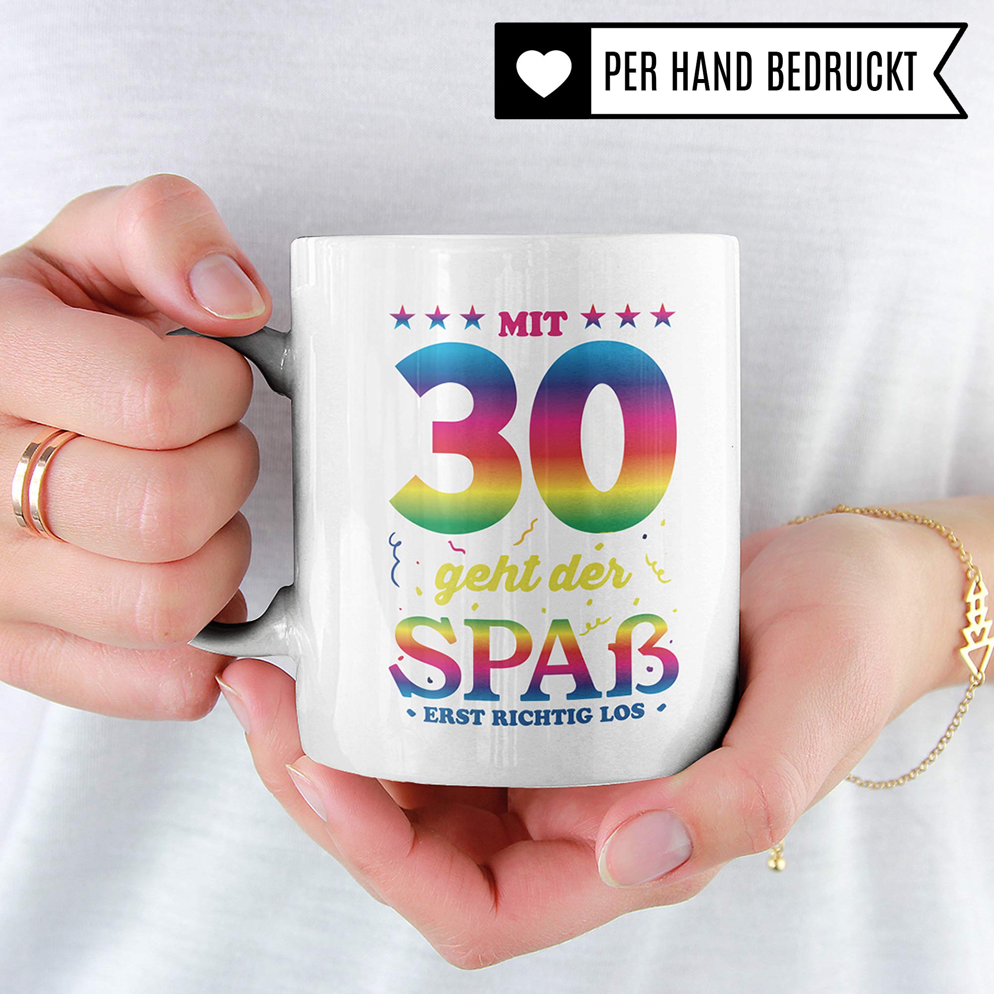 Pagma Druck 30 Geburtstag Frauen Tasse, Becher 30 Geburtstag lustige Geschenke, Geschenkidee Dreißig Geburtstagsgeschenk witzig, Deko Geburtstagsfeier Geburtstagsparty