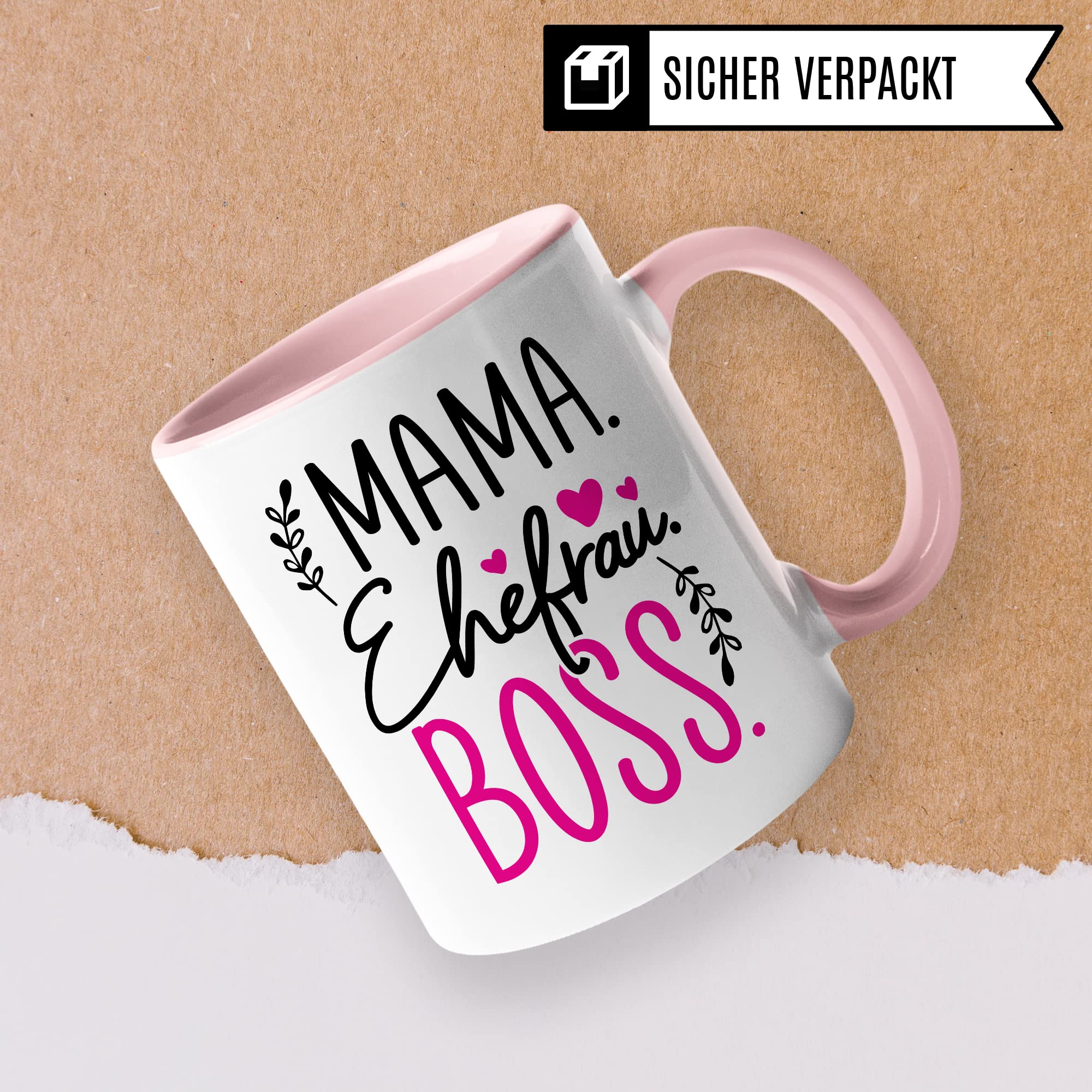 Tasse Mama Geschenk, Mama Ehefrau Boss Geschenkidee Kaffeetasse mit Spruch lustig Kaffee-Becher Mutter Chef Teetasse Muttertag Kaffee-Tasse