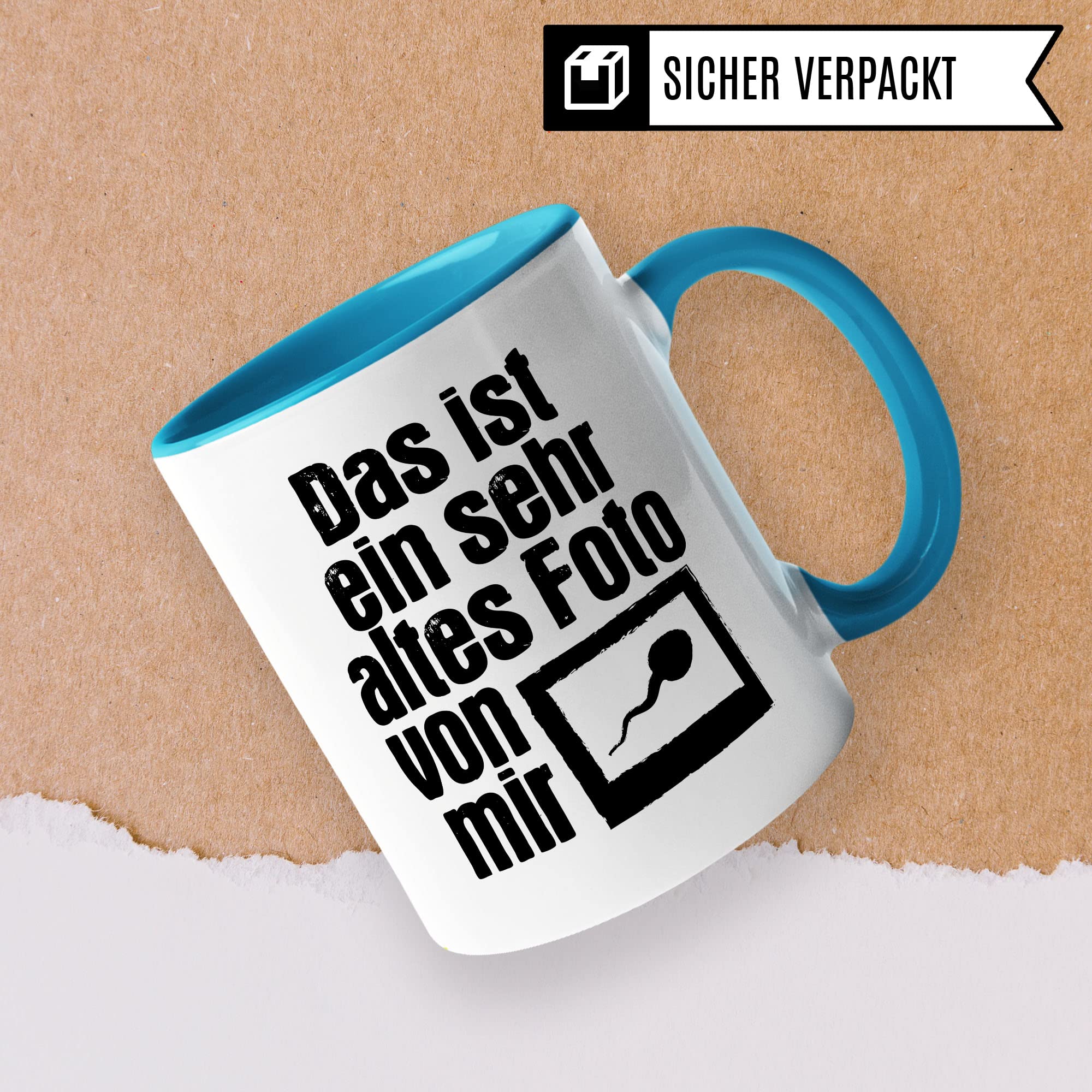 Lustige Tasse mit Spruch, Das ist ein sehr altes Foto von mir Spruch, Geschenk für Lehrer Kollegen Arbeiter, Kaffeetasse lustig, Sarkasmus, sarkastische Spruch Humor Witz Geschenkidee