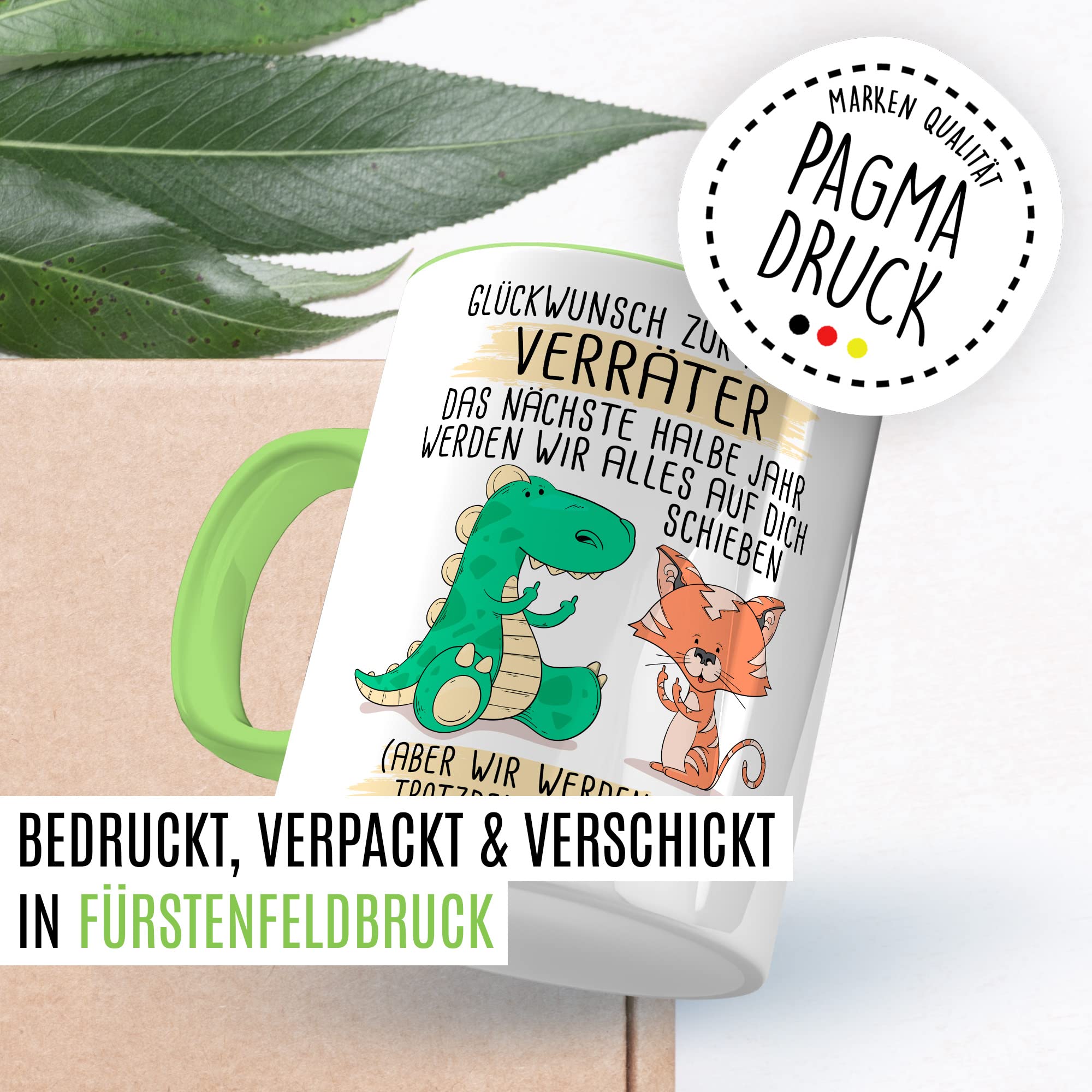 Abschied Tasse Abschiedsgeschenk Kaffeetasse Glückwunsch zur Flucht Spruch lustiger Kaffee-Becher Jobwechsel Kollege Kollegin Kündigung Ruhestand Geschenkidee Rente Geschenk Büro Arbeit