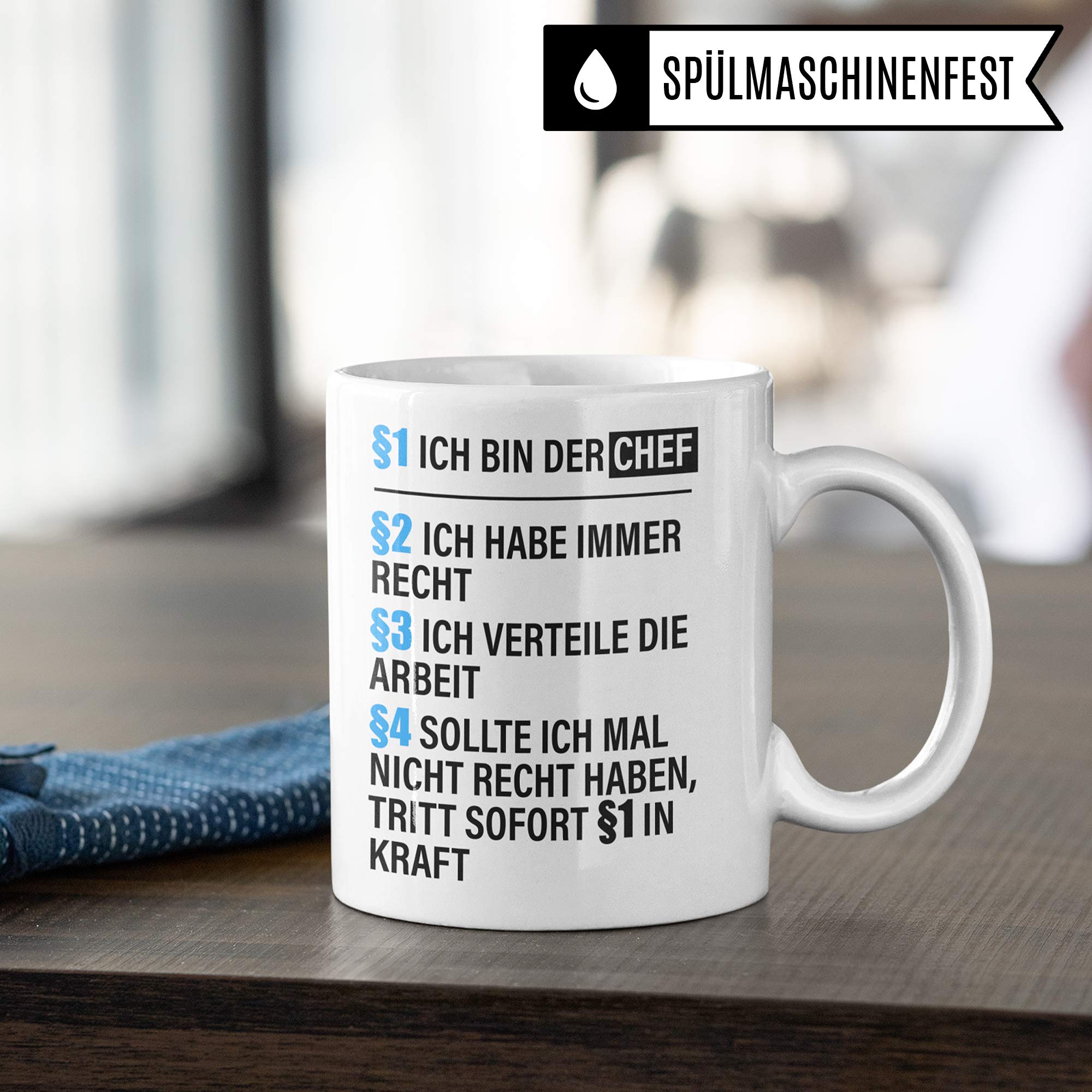 Pagma Druck Chef Tasse lustig, Geschenke für den Chef von Mitarbeiter, Personalchef Becher, Vorgesetzter Boss Büro Kaffeebecher, Leiter witzige Geschenkidee