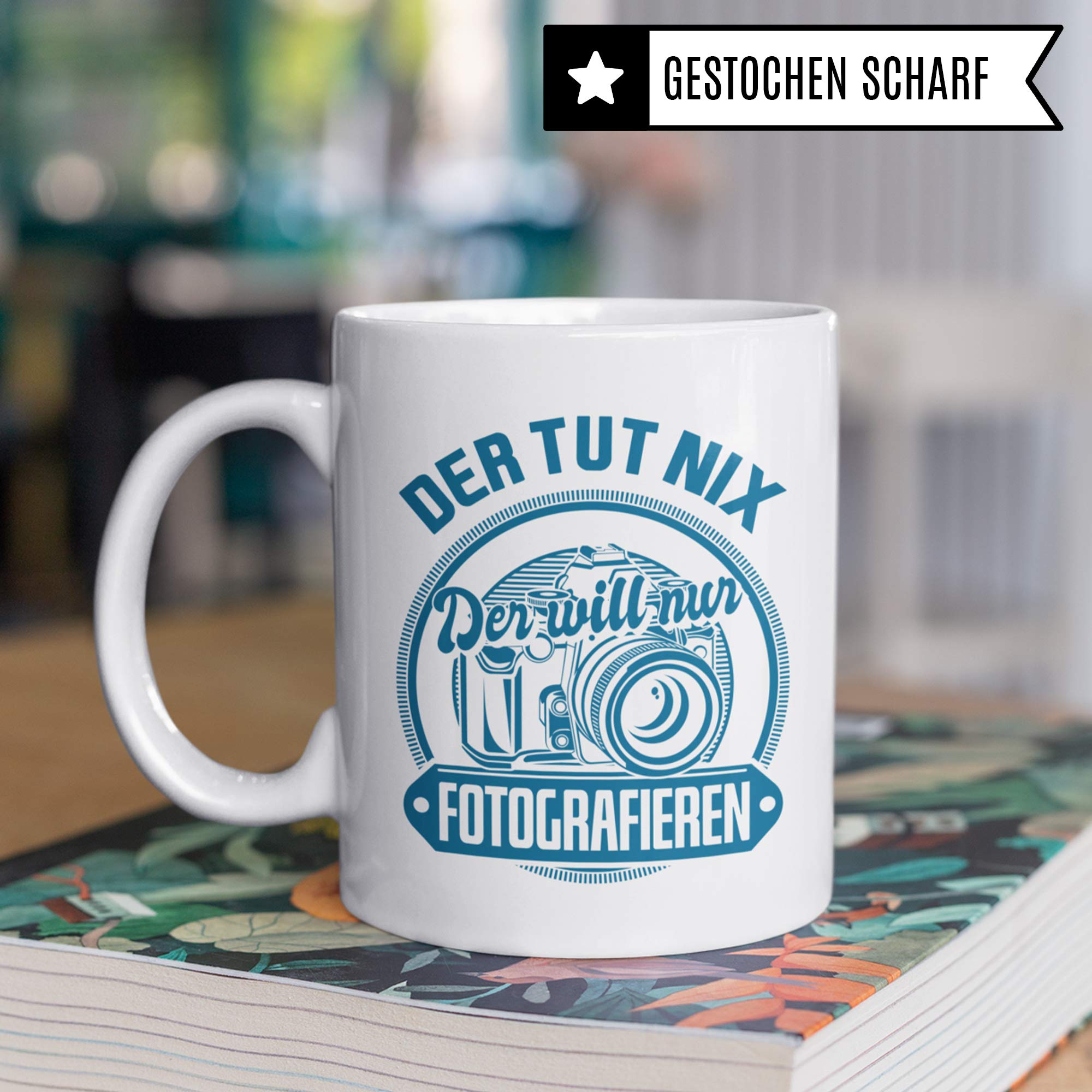 Pagma Druck Tasse Fotograf, Geschenk für Fotografen Becher, Kaffeetasse Fotografieren Spruch Objektiv Kameramann, Foto Kaffeebecher Photograf