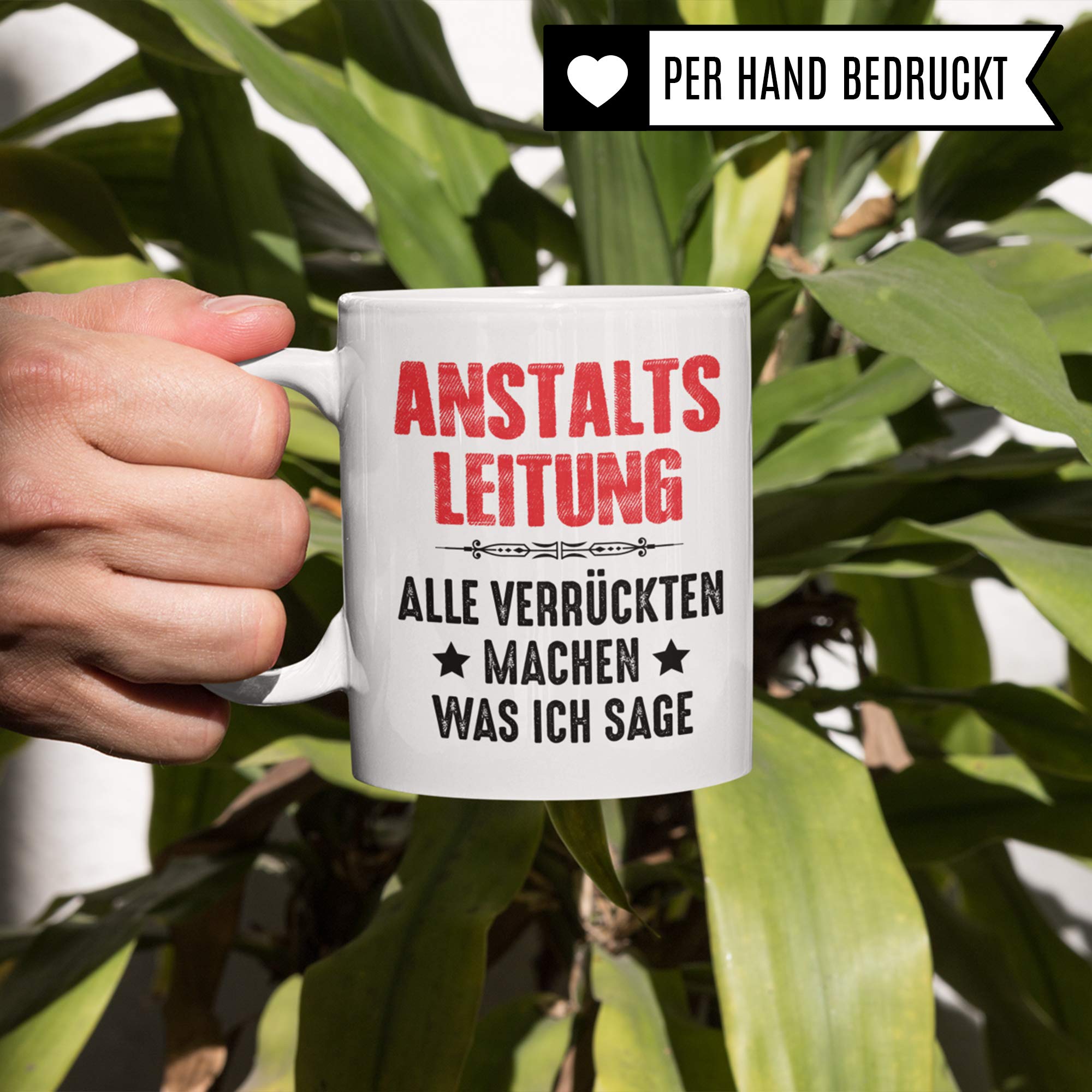 Pagma Druck Chef Tasse, Anstaltsleitung, Geschenke für den Chef Boss Becher, Kaffeetasse Chef Geschenkidee Vorgesetzter Personalchef, Geburtstag Abschied Teetasse