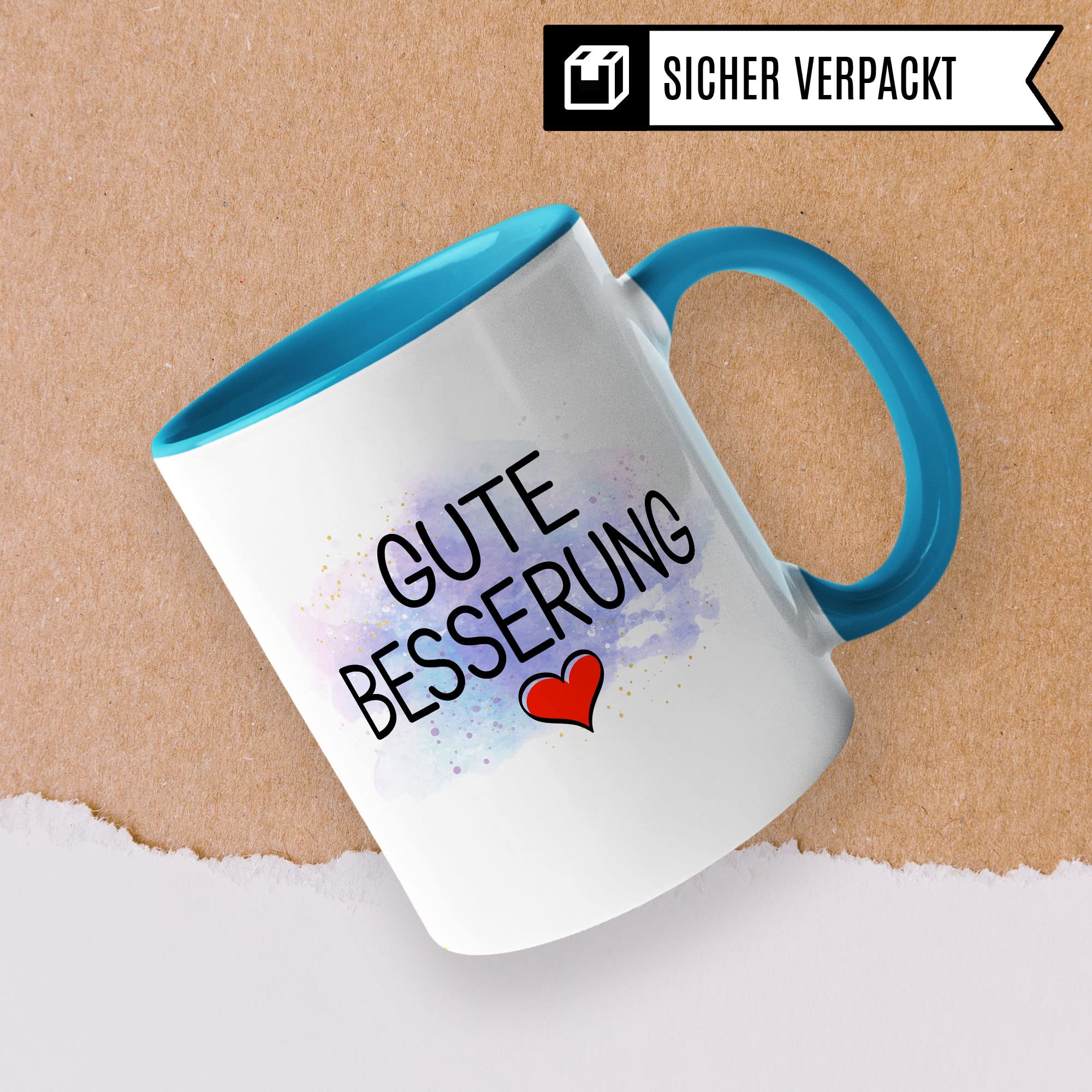 Tasse Gute Besserung Geschenke Werde schnell wieder gesund Krankenhaus-aufenthalt, schöner Spruch Geschenkidee Kaffeetasse Kaffeebecher