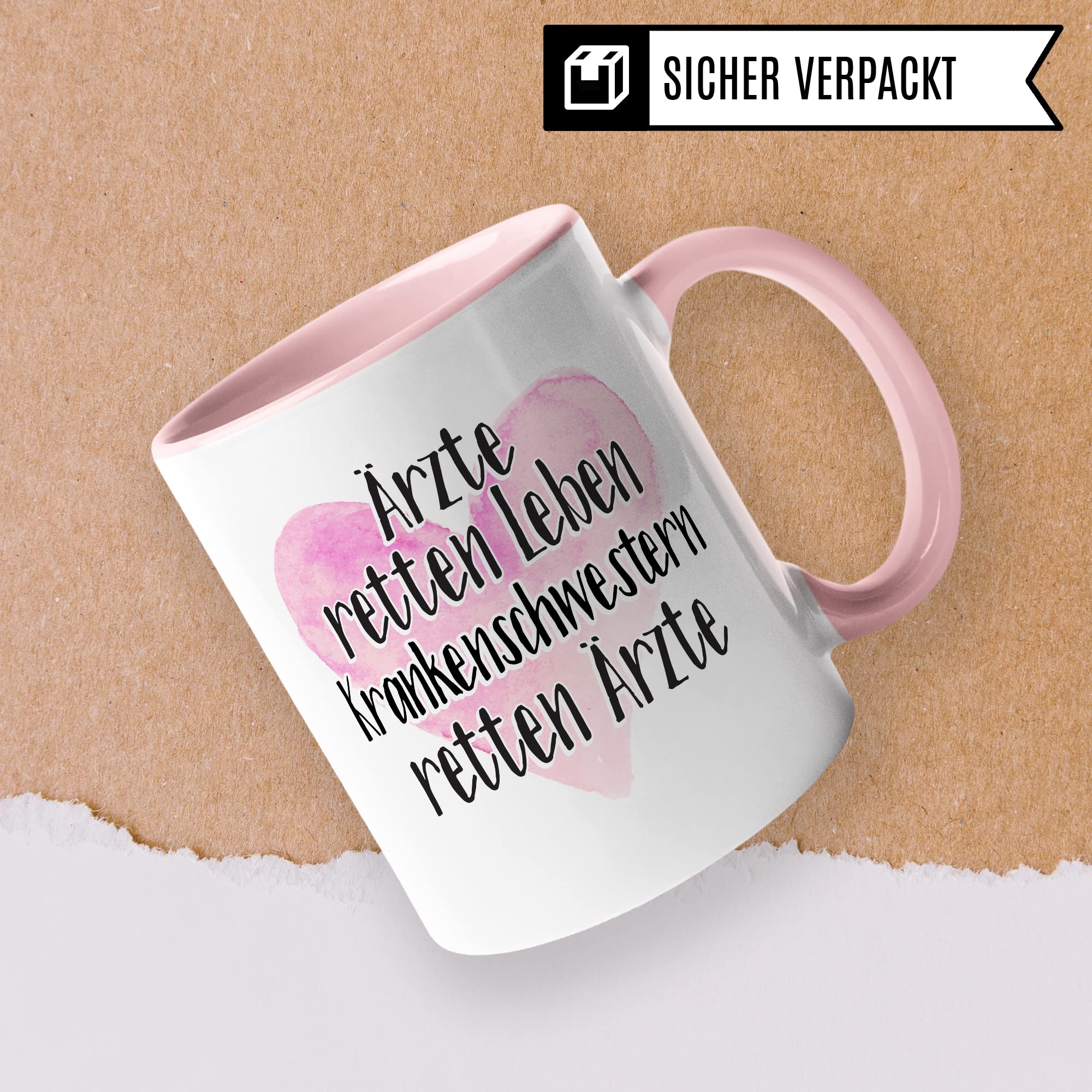 MFA Tasse, Ärzte retten Leben - MFAs retten Ärzte, Krankenschwester Geschenk, Arzthelfer Tasse Medizinische Fachangestellte Arzthelferin Kaffee-Becher