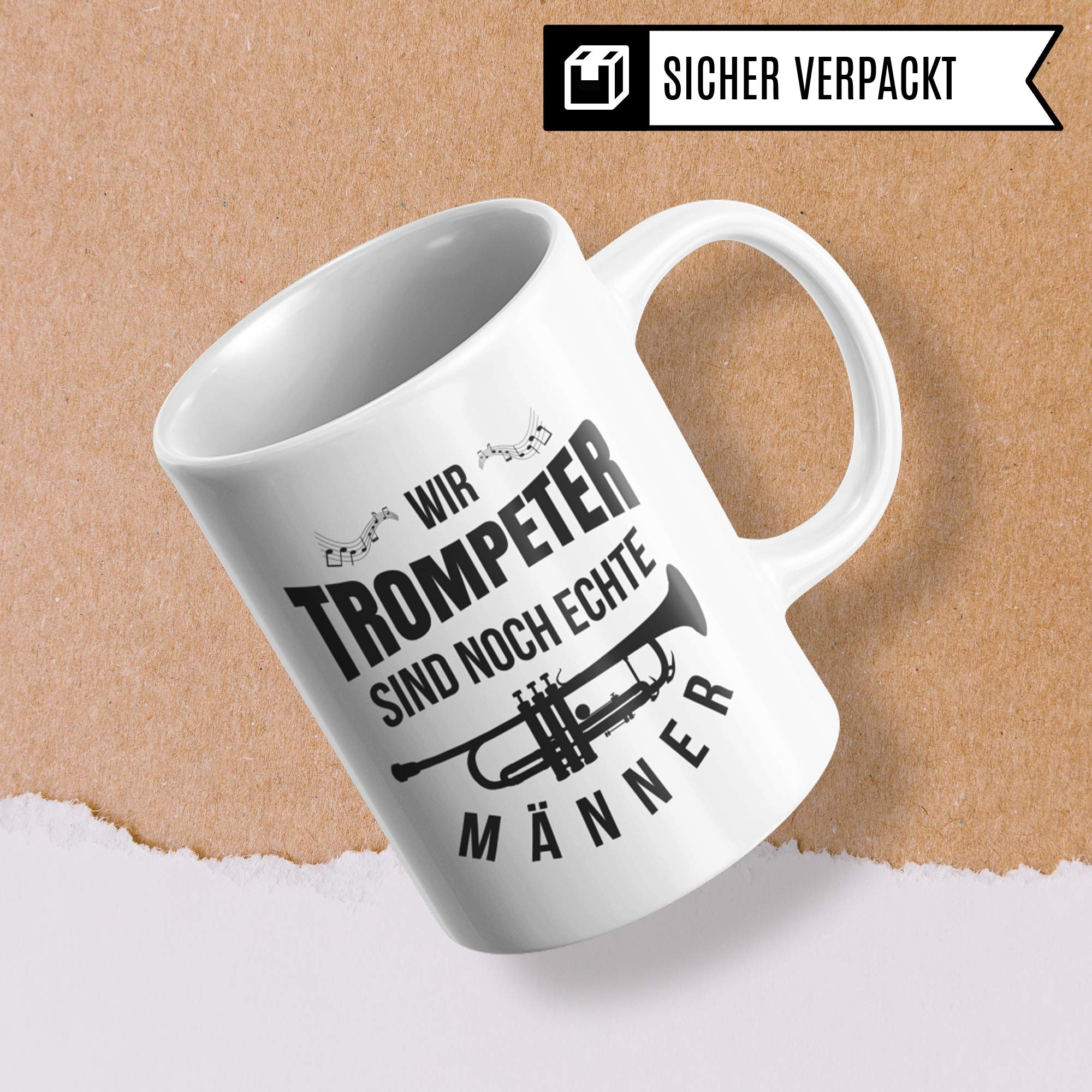 Pagma Druck Trompete Geschenke Tasse, Musiker Geschenke Trompete, Kaffeetasse Trompeter Trompetenspieler Deko, Trompete Geschenkideen Becher Musiker Blechbläser Dekoration Spruch