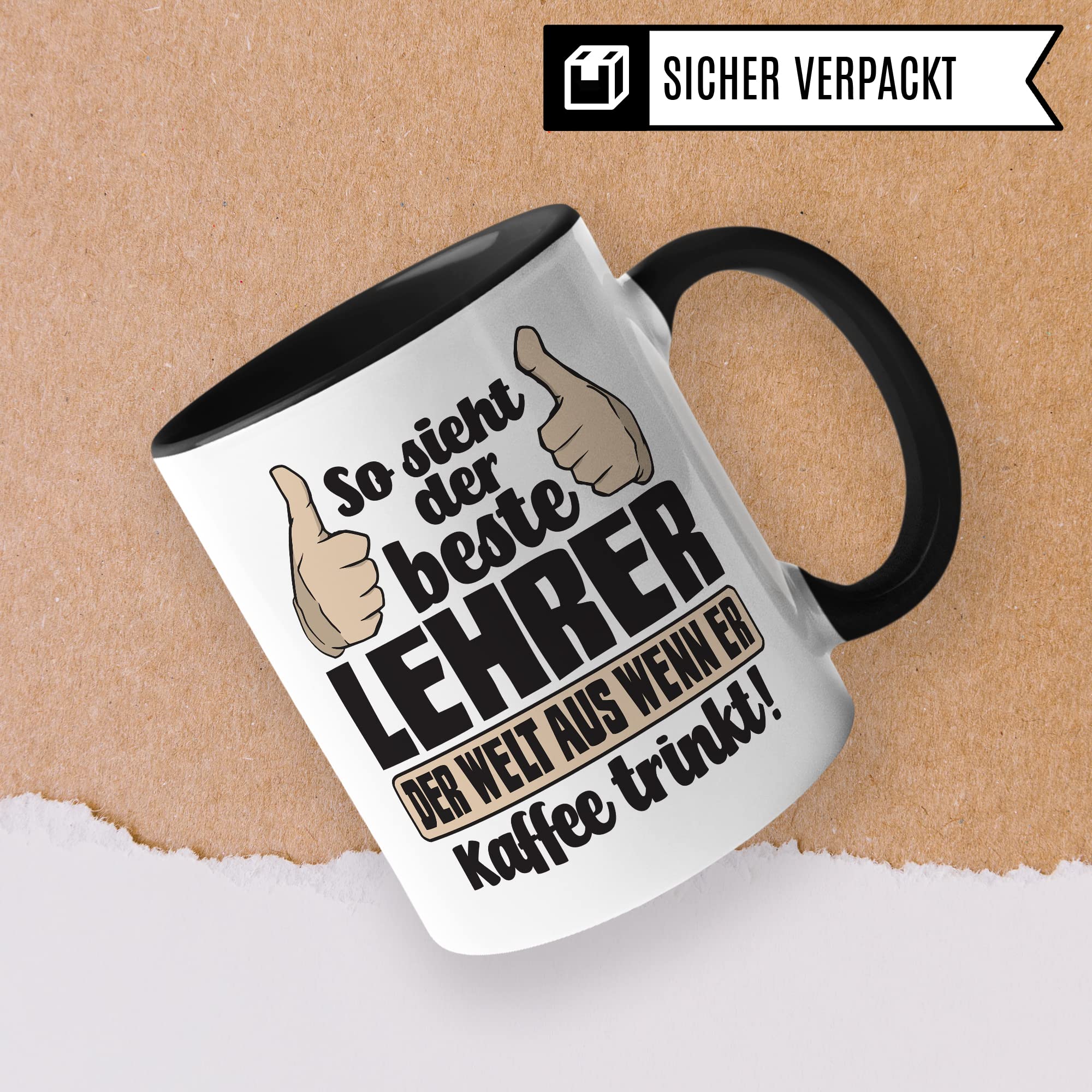 Lehrer Tasse mit Spruch lustig Kaffee-Tasse Lehrer Geschenkidee Lehrer Geschenk Grundschule Tasse Abschied Lehrer Abschiedsgeschenk Gymnasium Kaffee-Becher