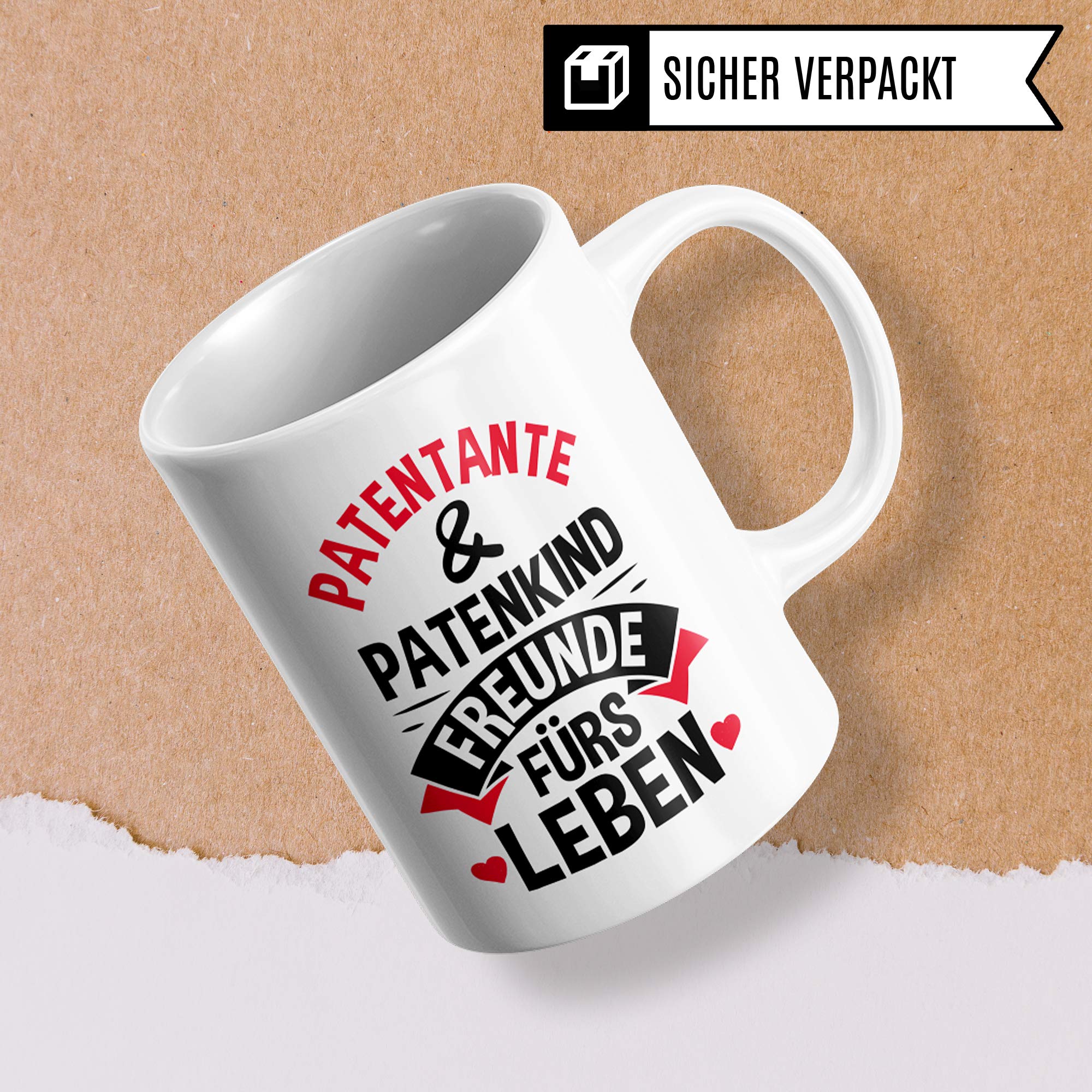 Pagma Druck Geschenk Patentante, Tasse Patentante, Patensohn Patentochter Kaffeetasse, Taufpatin Fragen Becher, Patin Taufpatin Patenkind Geschenkidee Kaffeebecher