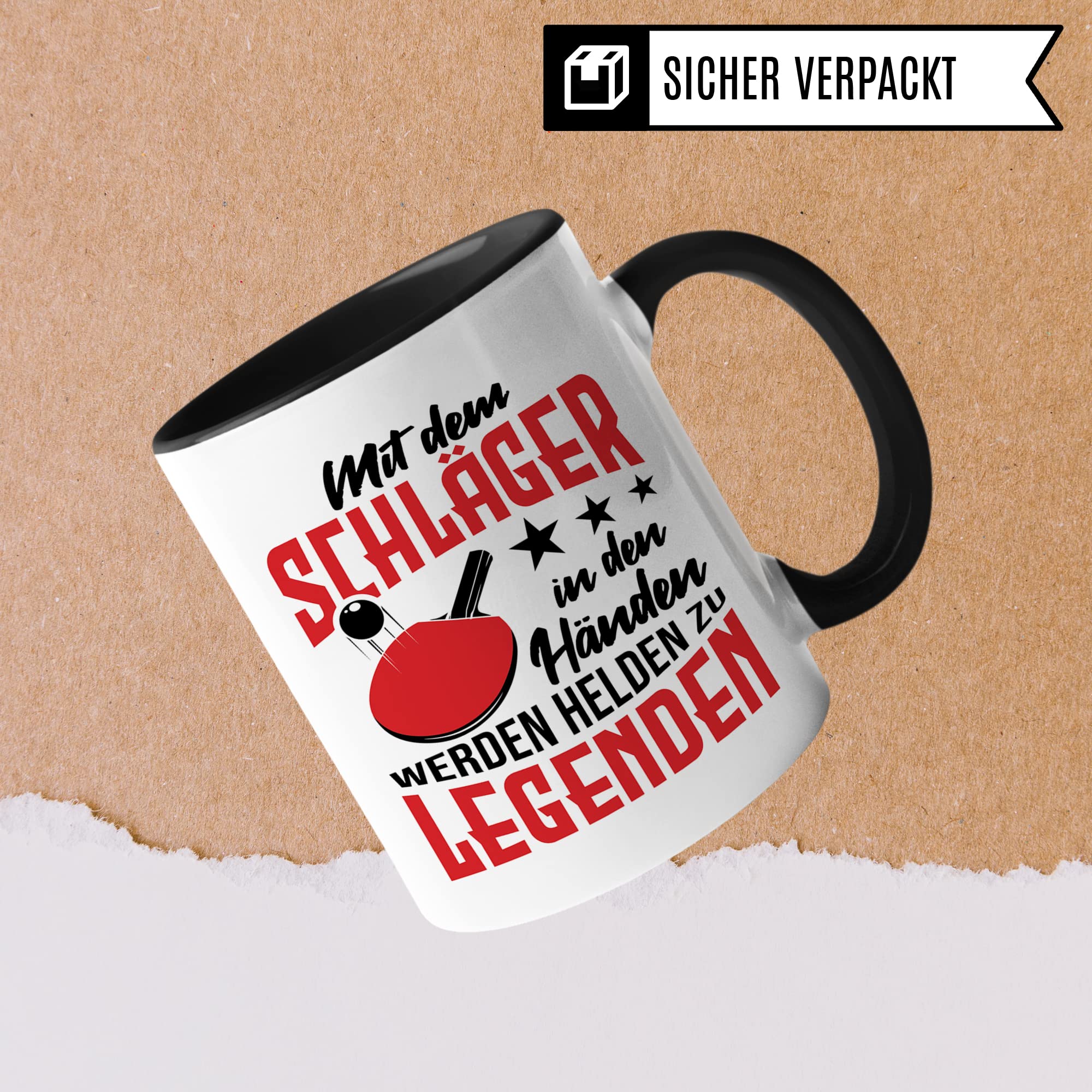 Tischtennis Tasse mit Spruch lustig, Tischtennisspieler Kaffeetasse, Kaffeetasse Humor Witz Geschenk für Tischtennisfans, Kaffeebecher für Männer Frauen, Ironie Teetasse