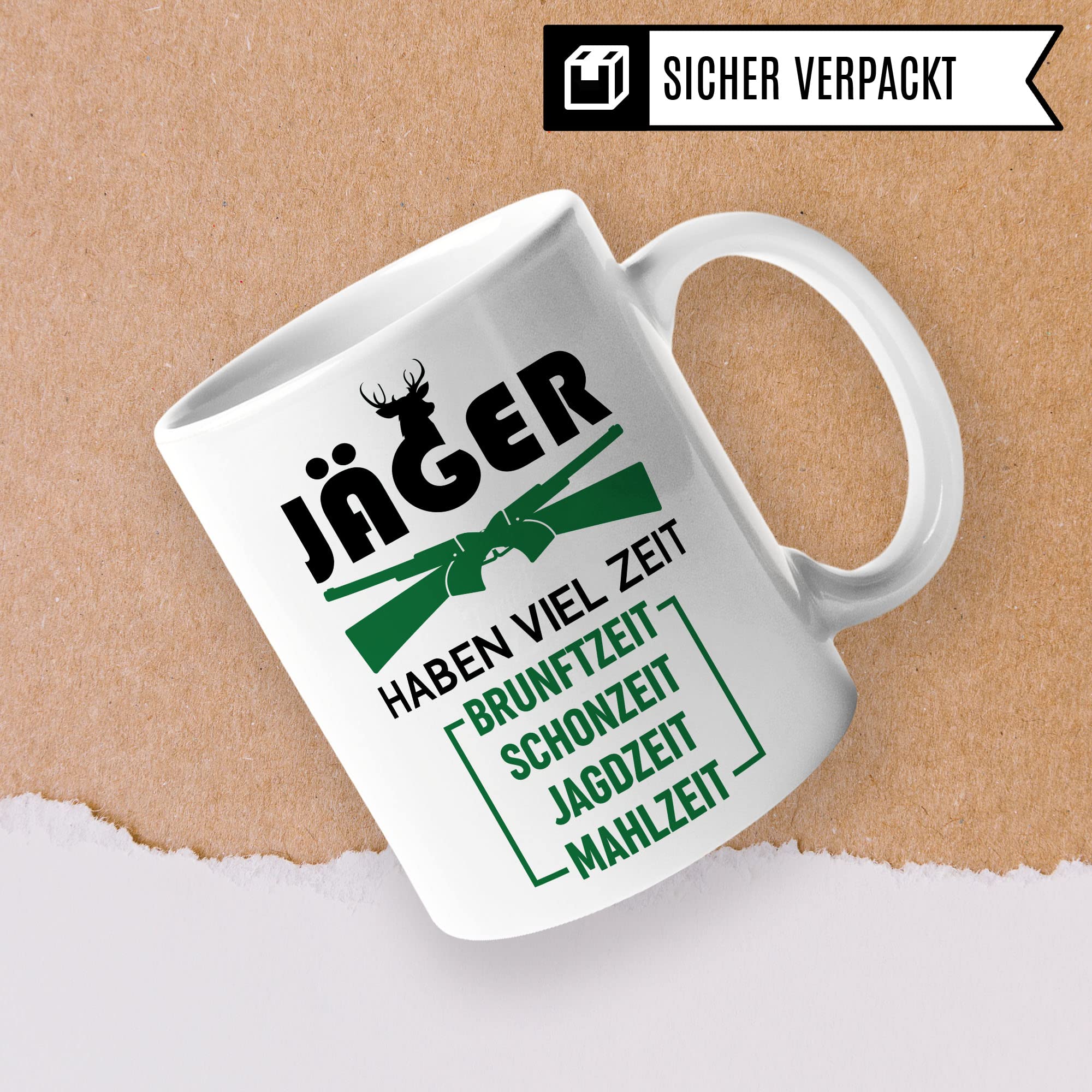 Jäger Tasse Geschenkidee, Jagd Geschenk, Kaffeetasse Humor Witz Geschenk für Jägerei, Kaffeebecher für Männer