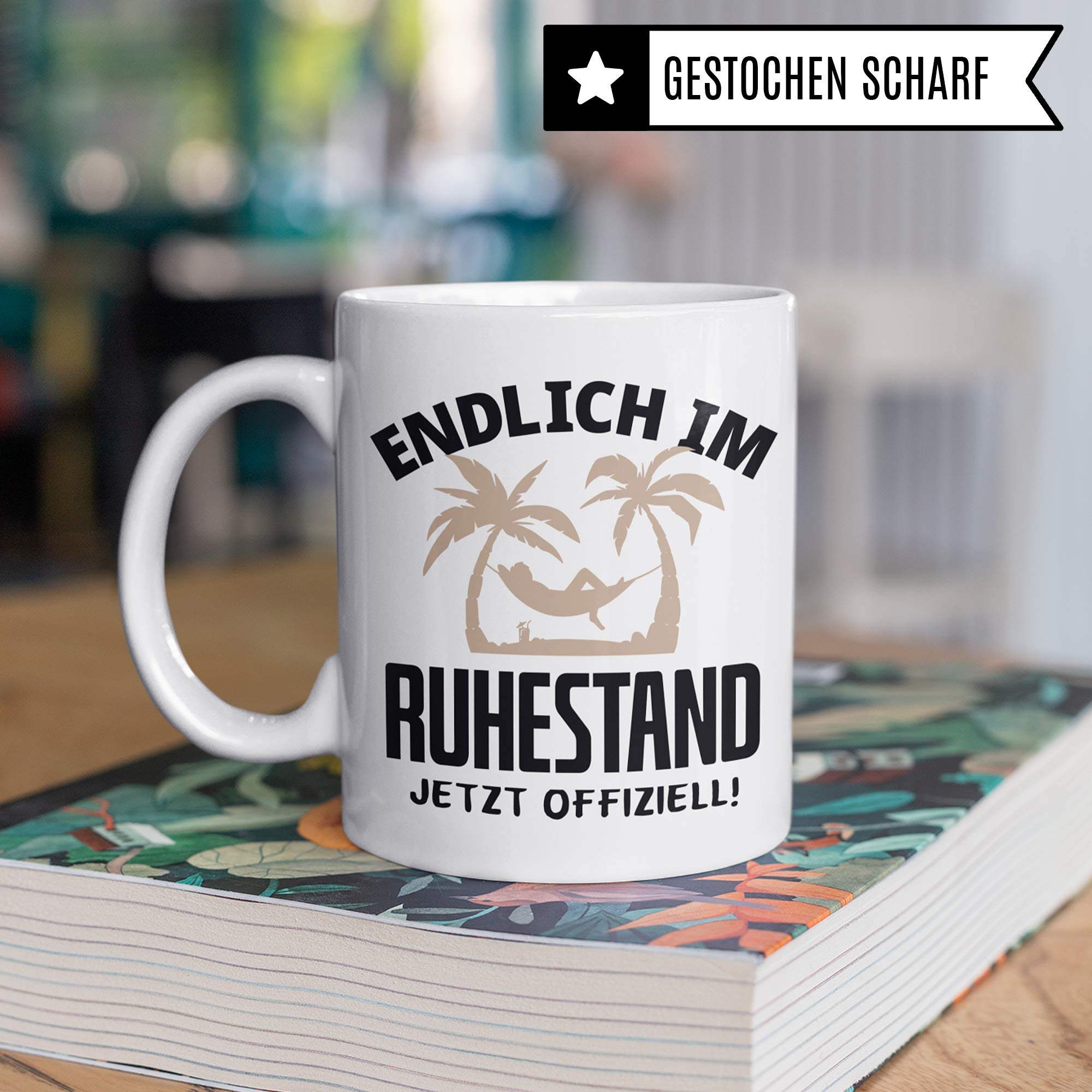 Pagma Druck Rentner Tasse, Ruhestand Geschenk Kaffeetasse, Kaffeebecher Rentenbeginn Renteneintritt Pension Rentnerin Spruch, Geschenke für die Rente Becher Mann & Frau