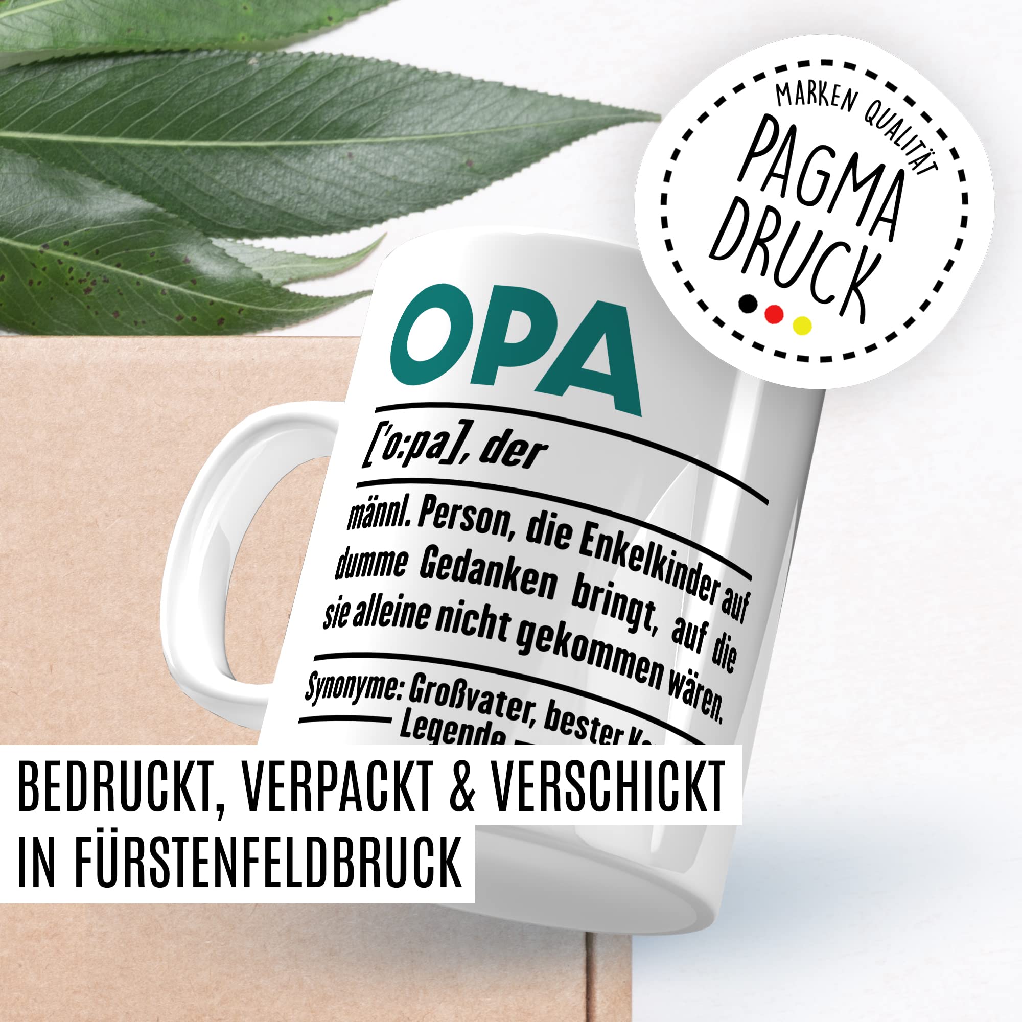 Tasse Opa Enkel Spruch Opas Geschenk Großvater schöne Geschenkidee Kaffee-Becher