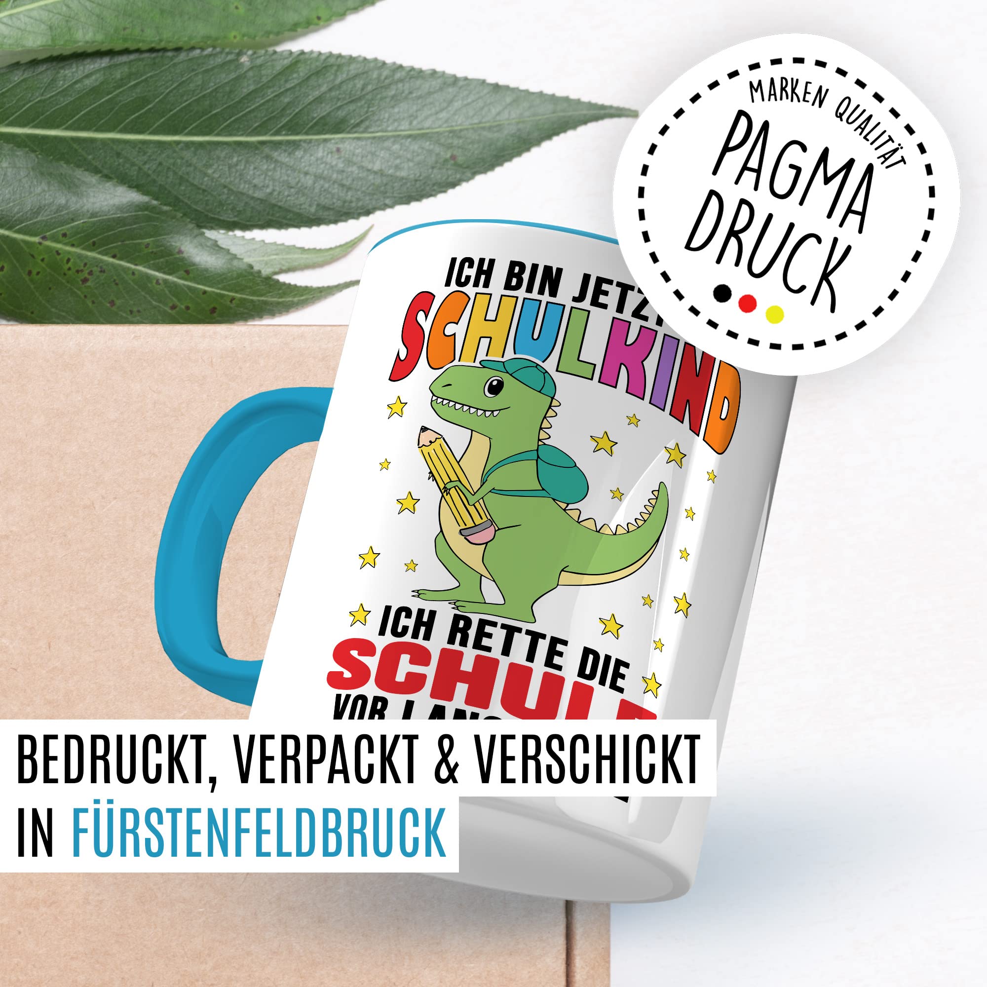 Tasse Kindergartenkind, Ich bin jetzt ein Kindergartenkind - ich rette den Kindergarten vor Langeweile Geschenkidee Kind Kaffeetasse mit Spruch lustig Kaffee-Becher Witztasse