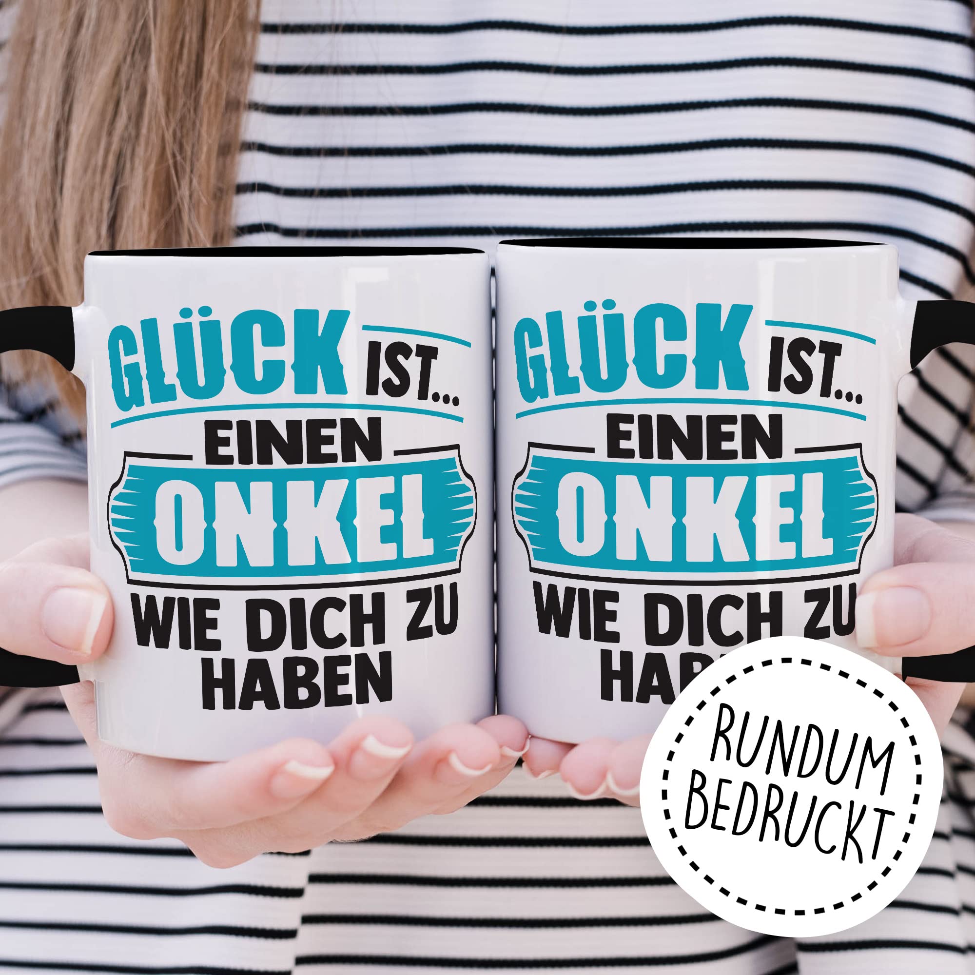 Onkel Tasse Geschenk lustig Bruder Kaffeetasse Nichte Kaffee-Becher Neffe Geschenkidee Familie Humor Geschwister Patenonkel Pate Patenkind