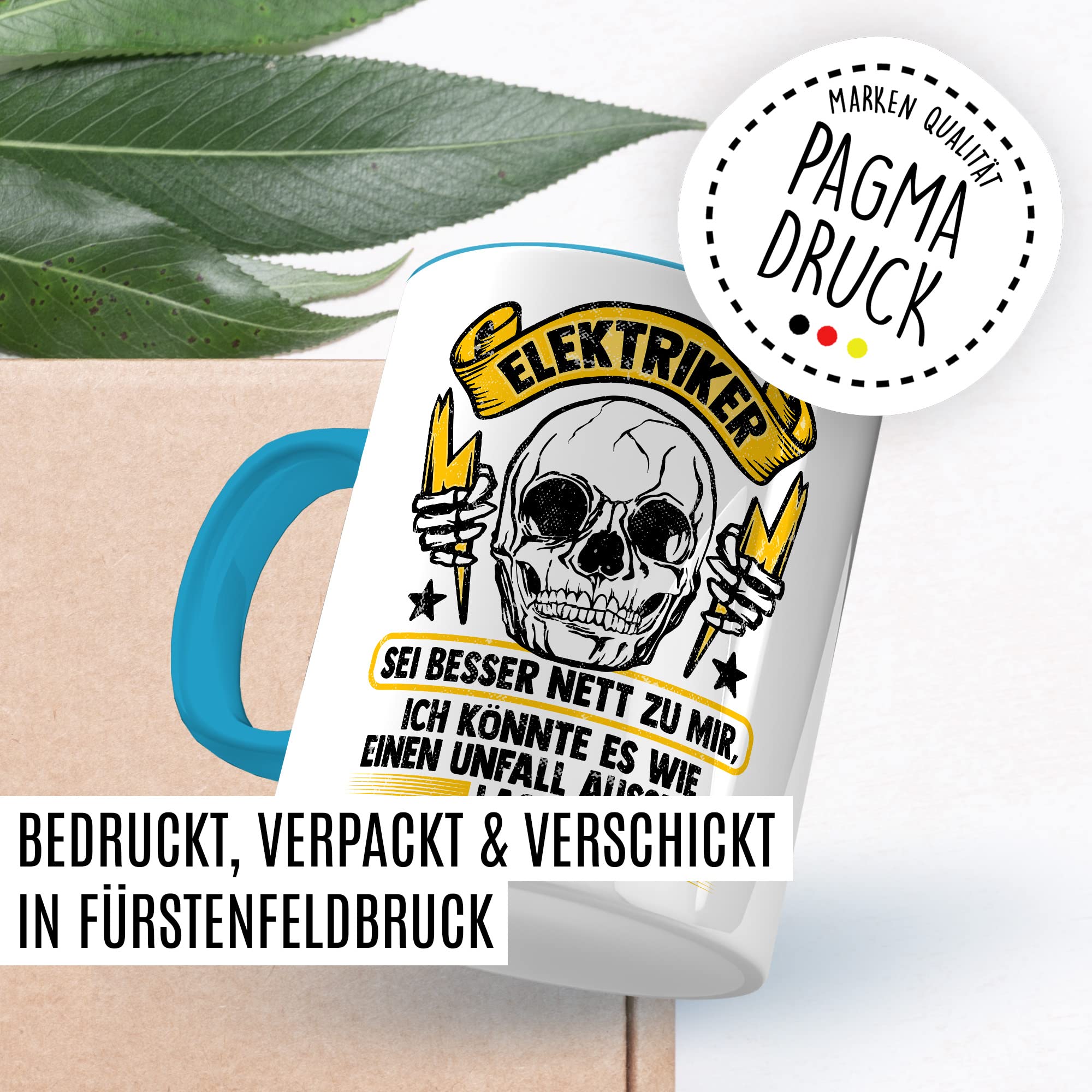 Elektriker Tasse Installateur Witz Geschenkidee Elektronik Kaffeetasse Geschenk für Elektrotechniker Kaffeebecher Drahtzieher Becher