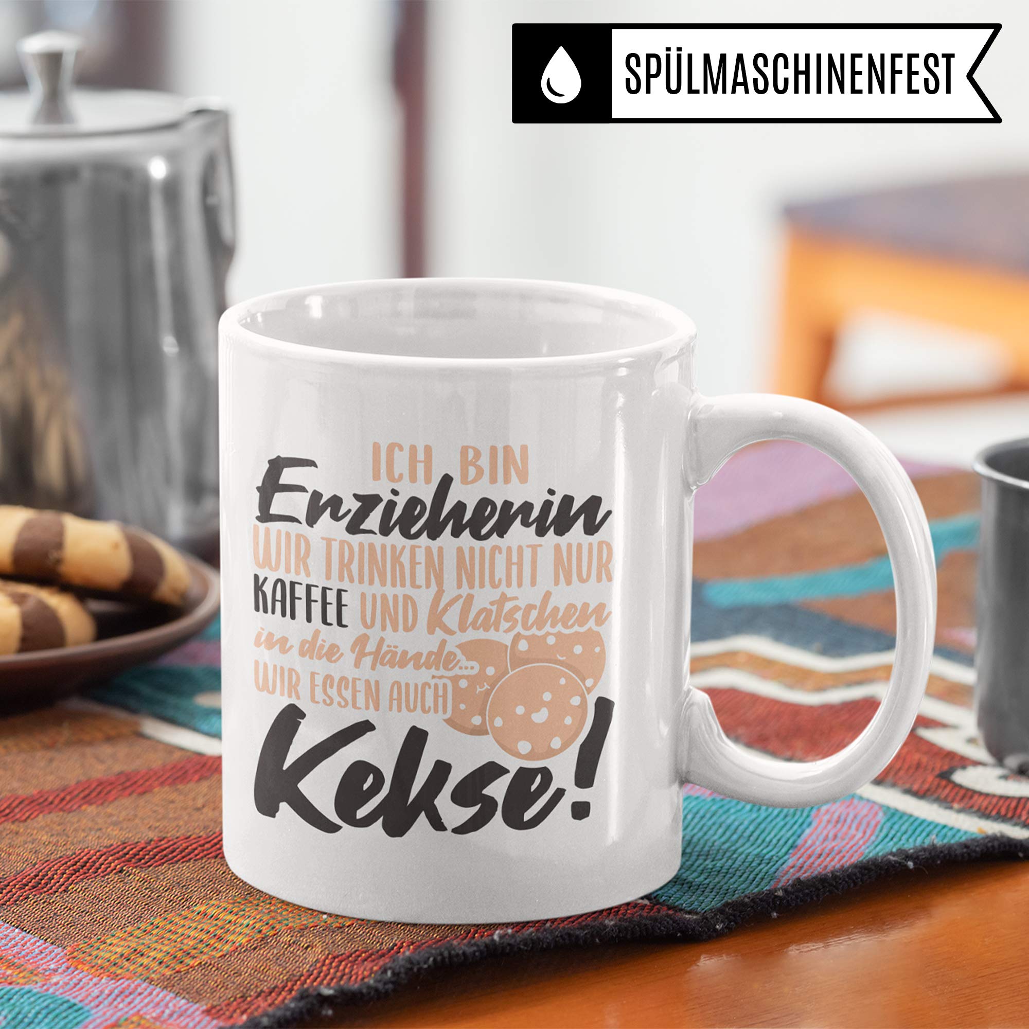 Pagma Druck Erzieherin Tasse Geschenk, Kindergarten Abschiedsgeschenk, Erzieherin Abschied Becher, Danke Geschenke für Erzieher Kaffeetasse, Kaffeebecher Tagesmutter Kita Kinderpflegerin