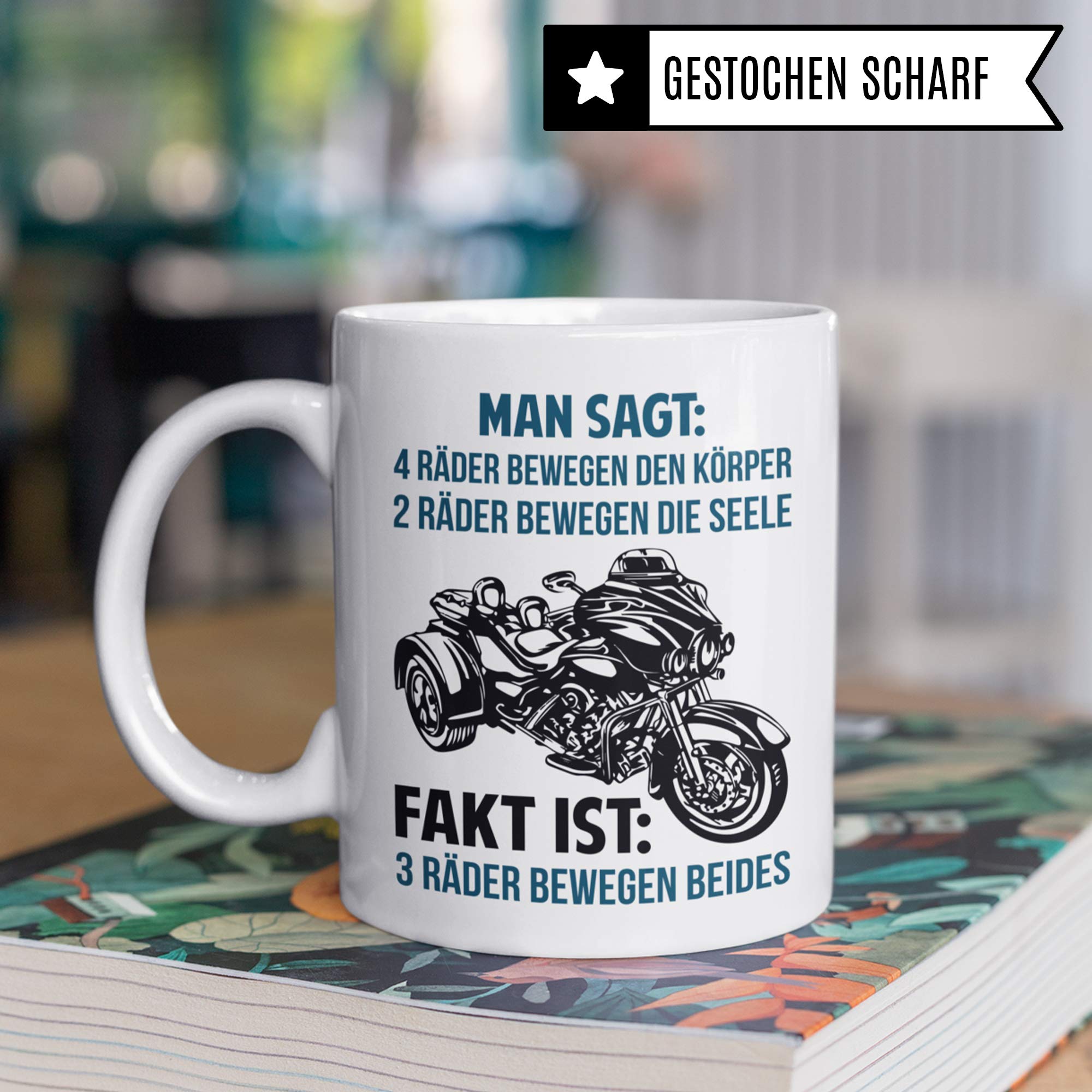 Pagma Druck Trike Geschenk, Tasse Triker Spruch Becher Geschenkidee, Kaffeetasse Trike