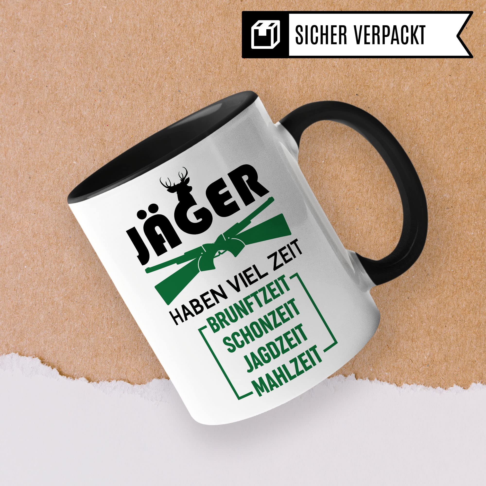 Jäger Tasse Geschenkidee, Jagd Geschenk, Kaffeetasse Humor Witz Geschenk für Jägerei, Kaffeebecher für Männer