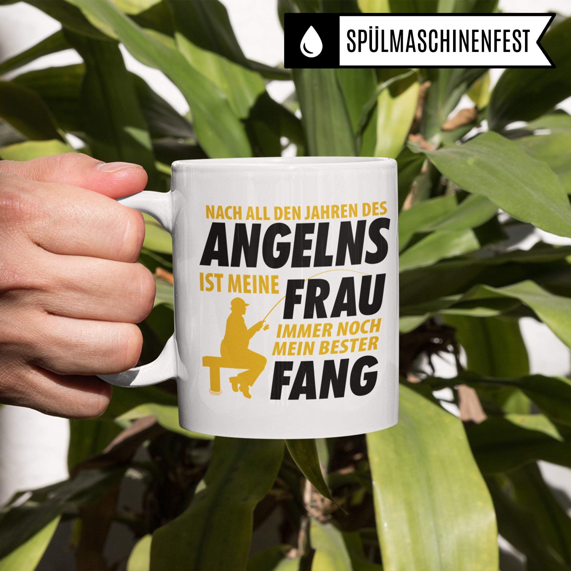 Pagma Druck Tasse Angel, Angler Geschenke für Männer, Angeln Becher Fischen Fisch Angelrute Ehemann Ehefrau Kaffeebecher, Kaffeetasse Geschenke für Fischer, Kaffeebecher Spruch