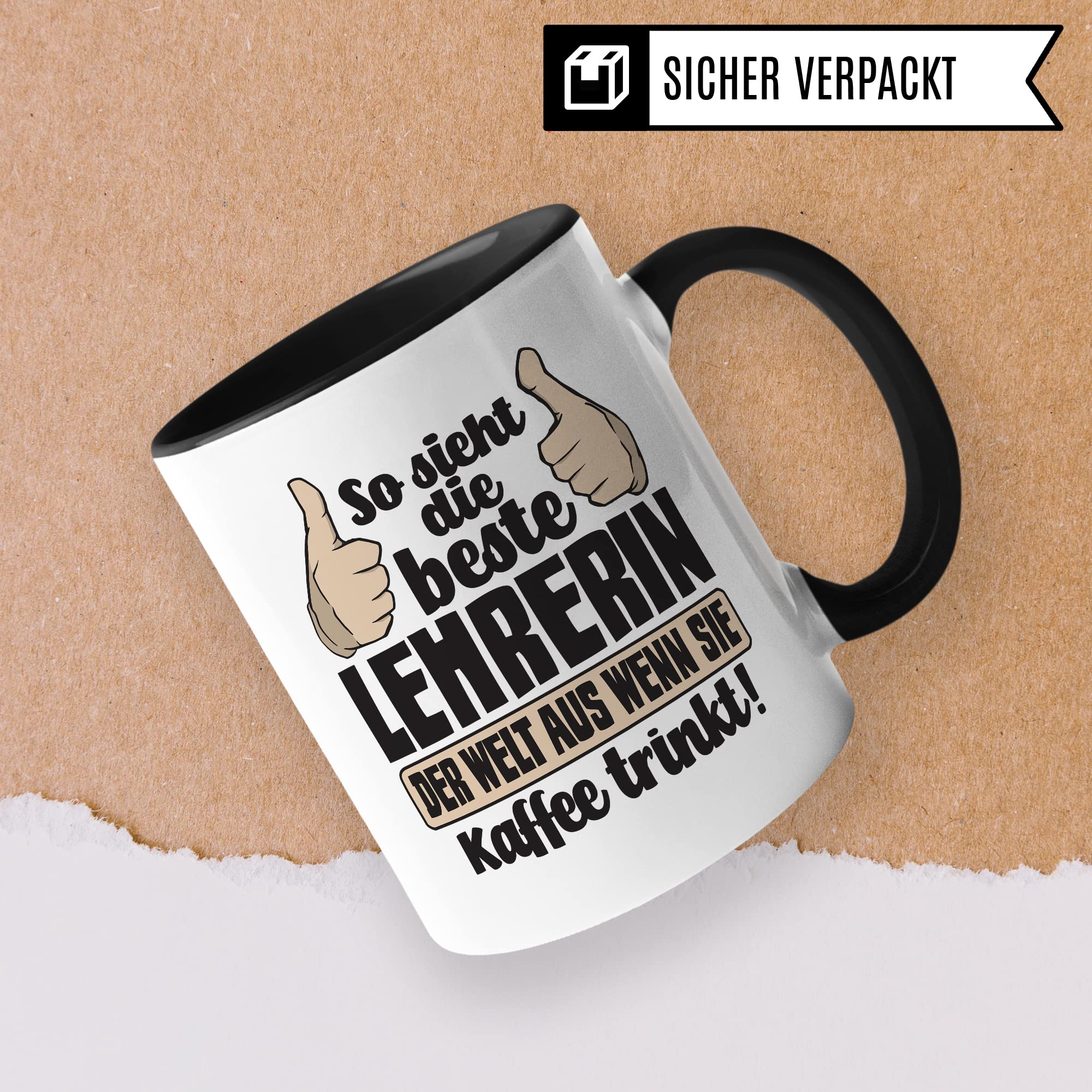 Tasse Lehrerin mit Spruch lustig Kaffeetasse Geschenkidee für Lehrerinnen Geschenk Grundschullehrerin Tasse Abschied Lehrerin Abschiedsgeschenk Gymnasium Kaffee-Becher