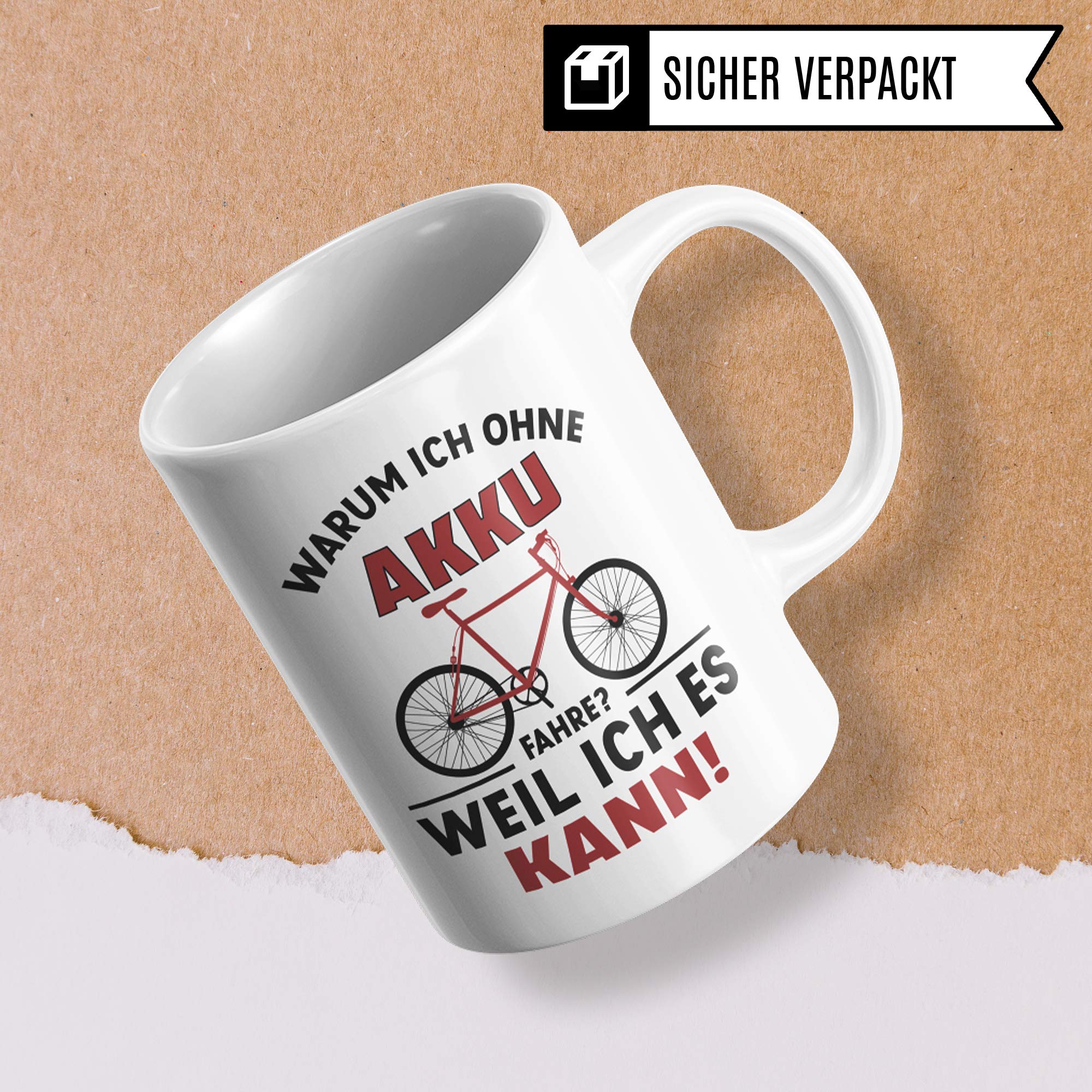 Pagma Druck Fahrrad Tasse lustig, Geschenk Fahrradfahrer Männer, Becher Fahrradmotiv Fahrräder, Rennrad Mountainbike Fahrrad Geschenkideen lustig Radsport Radfahren Radfahrer Kaffeetasse