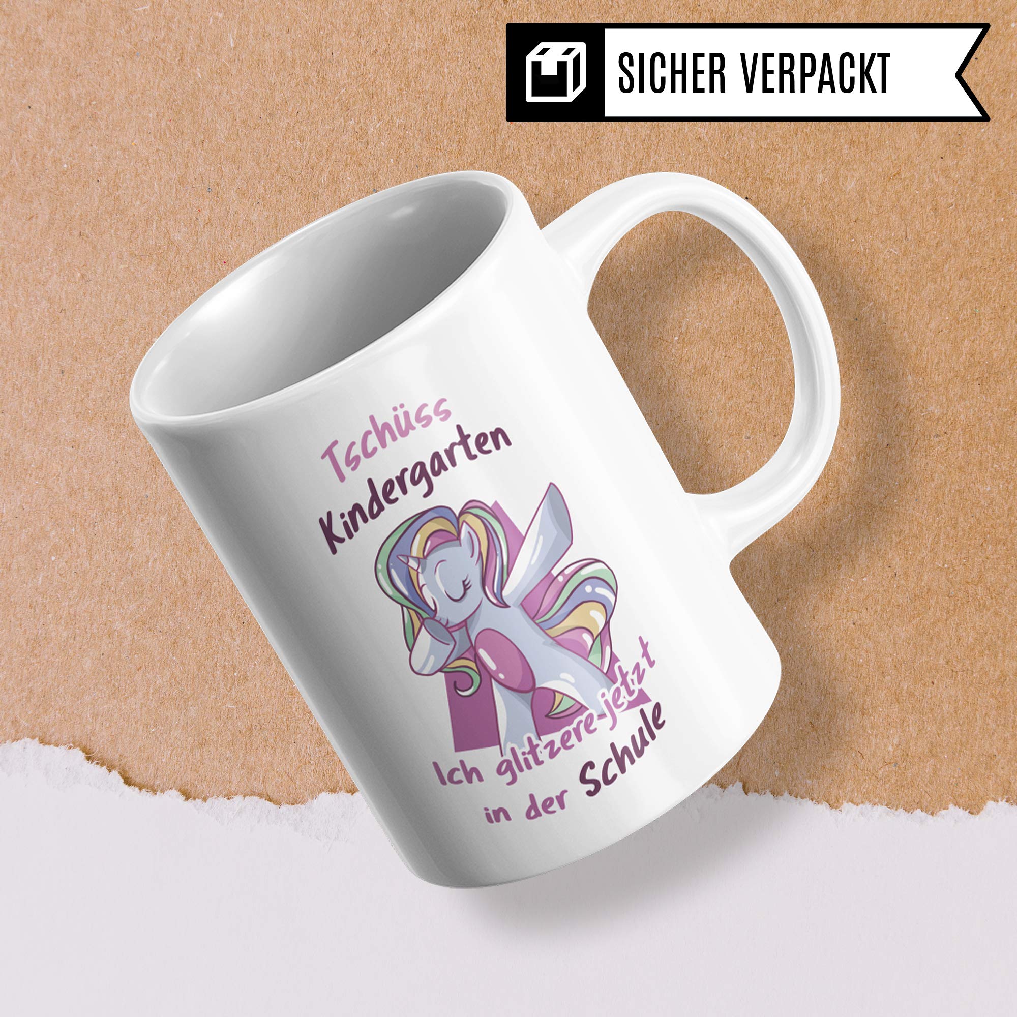 Pagma Druck Einschulung Tasse, Geschenke Schulanfang Mädchen, Schulbeginn Schulstart Grundschule Teetasse, Schulkind Becher Einschulung Geschenk, Geschenkidee für Erstklässler Schultüte Inhalt