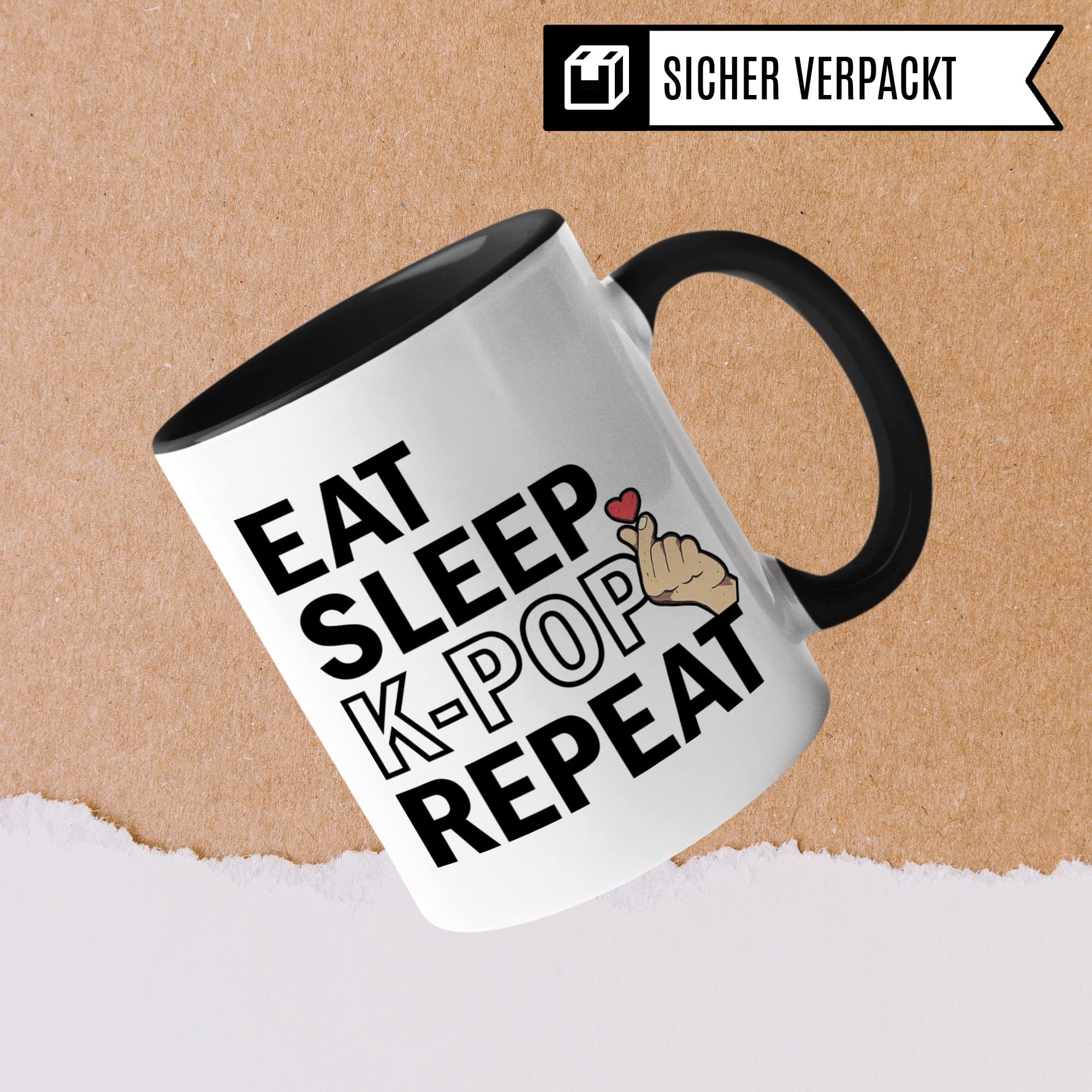 K-Pop Tasse Geschenkidee, Kpop Kaffeebecher mit Spruch lustig, Kaffeetasse Humor Witz Geschenk für Korean Pop Fans, Südkorea Becher