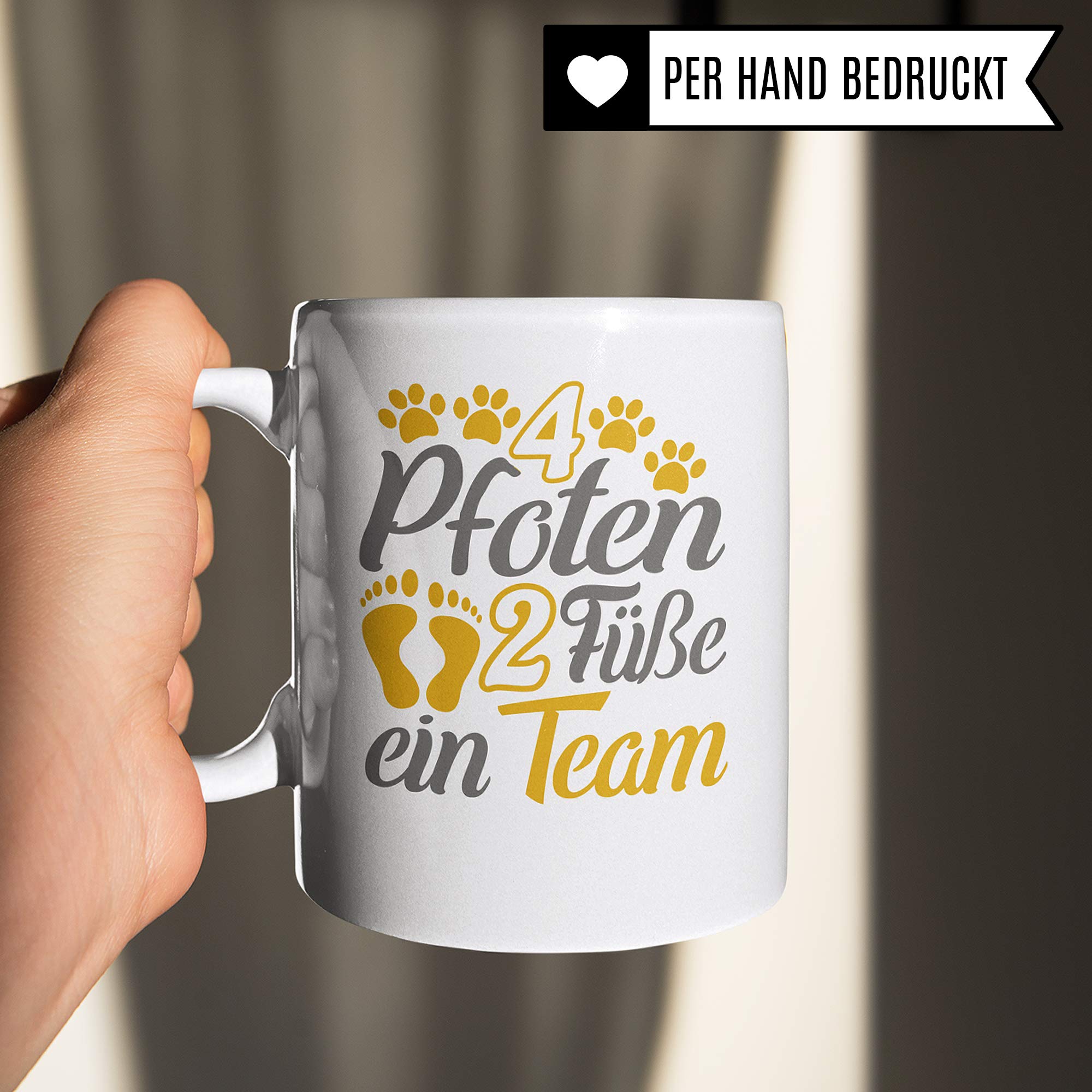 Hundetasse mit Spruch - Tasse Hundehalter Geschenk - Kaffeebecher Geschenkidee für Hunde Liebhaber & Hundefans - Kaffeetasse Becher mit Hund Motiv