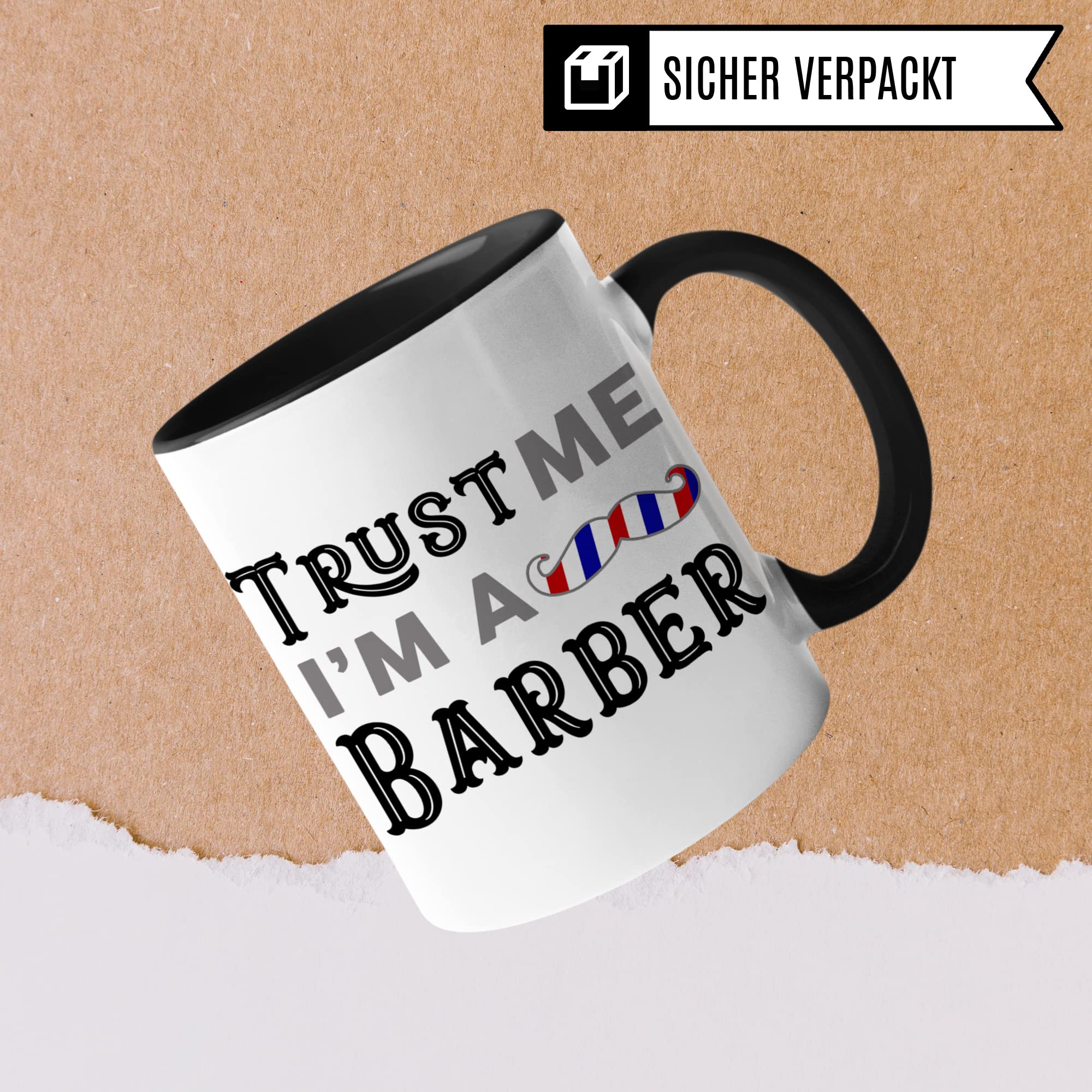 Barber Tasse, Friseur Geschenkidee, Barbershop Tasse mit Spruch lustig, Friseur Geschenk, Kaffeetasse Humor Witz Geschenk für Friseure, Kaffeebecher für Männer