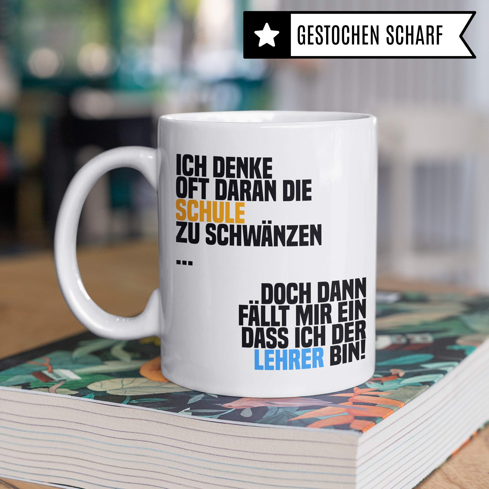 Pagma Druck Geschenk für Lehrer, Lehrer Tasse lustig, Kaffeetasse Lehramt Studium, Grundschullehrer Realschullehrer Gymnasiallehrer Mittelschullehrer Geschenk Spruch, Lehrer Tasse Abschied Abschluss