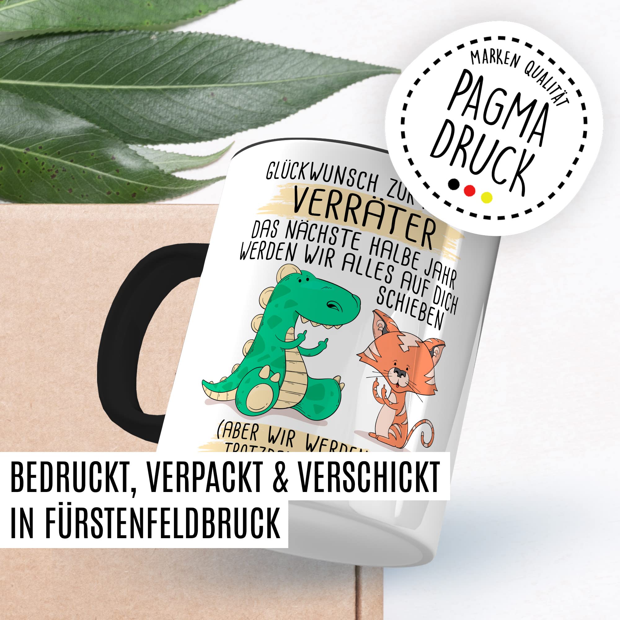 Abschied Tasse Abschiedsgeschenk Kaffeetasse Glückwunsch zur Flucht Spruch lustiger Kaffee-Becher Jobwechsel Kollege Kollegin Kündigung Ruhestand Geschenkidee Rente Geschenk Büro Arbeit