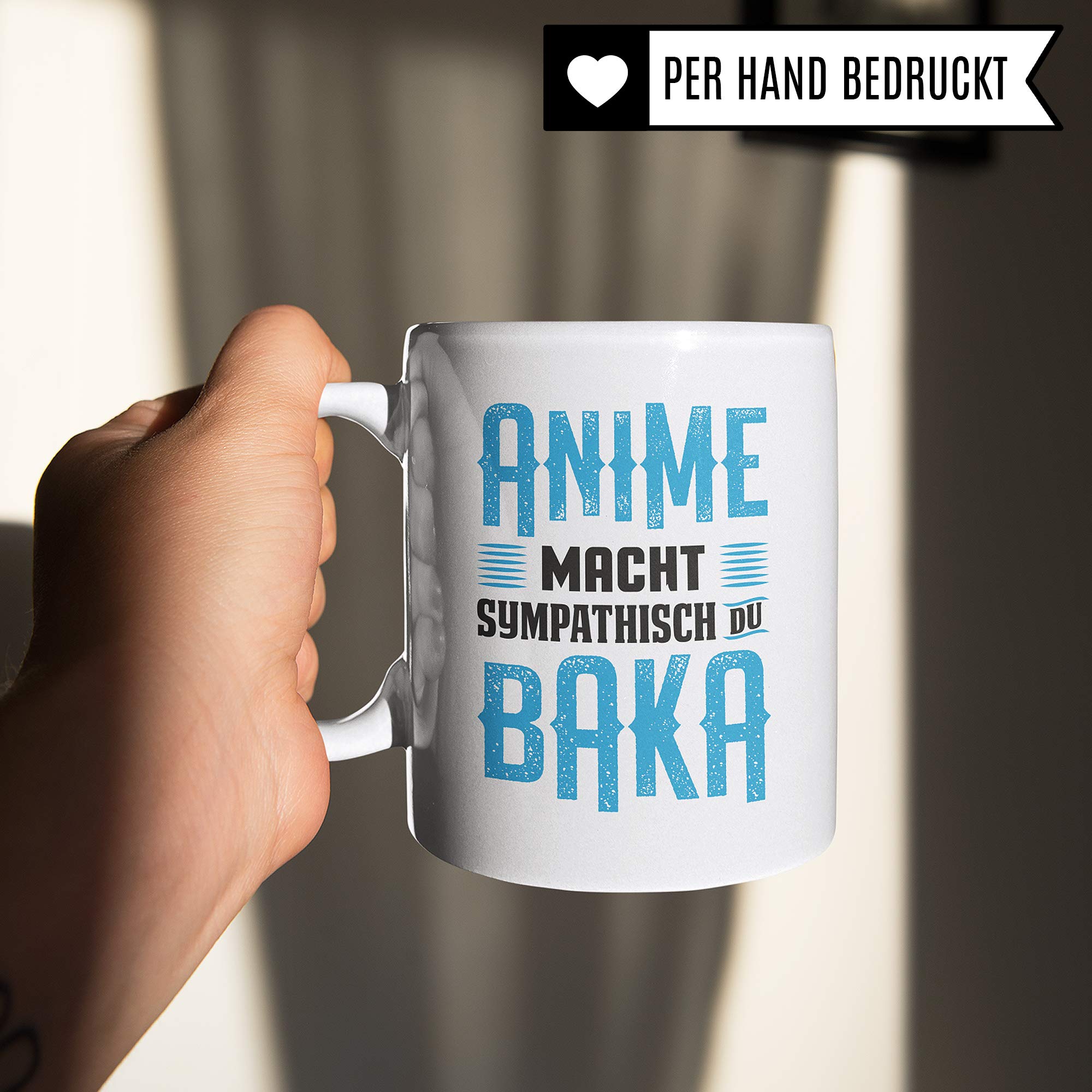 Anime Tasse Geschenk Animes Spruch Becher Otaku Geschenkidee Baka Kaffeetasse Japan Manga