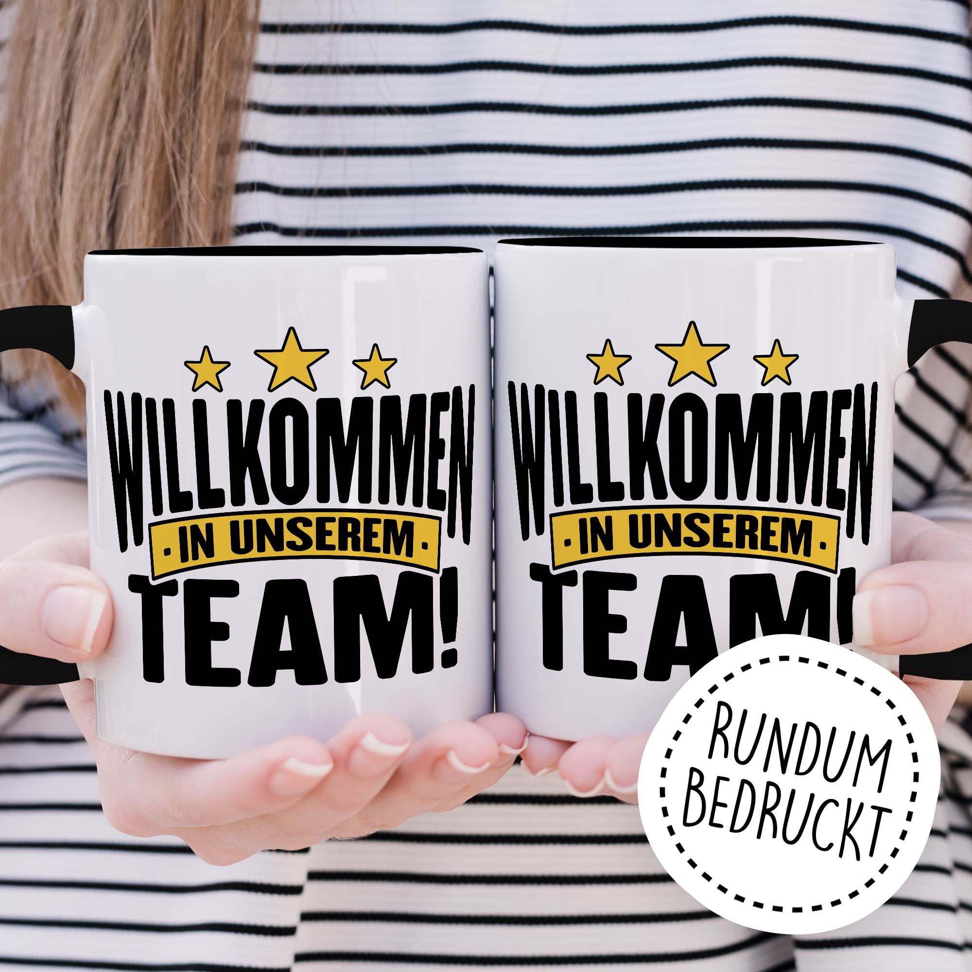 Willkommen Tasse Geschenk Kollegen Geschenkidee Willkommensgeschenk Kaffeetasse Büro neue Kollegen Geschenkidee Willkommen im Team Kaffee-Becher Zuwachs Mitarbeiter