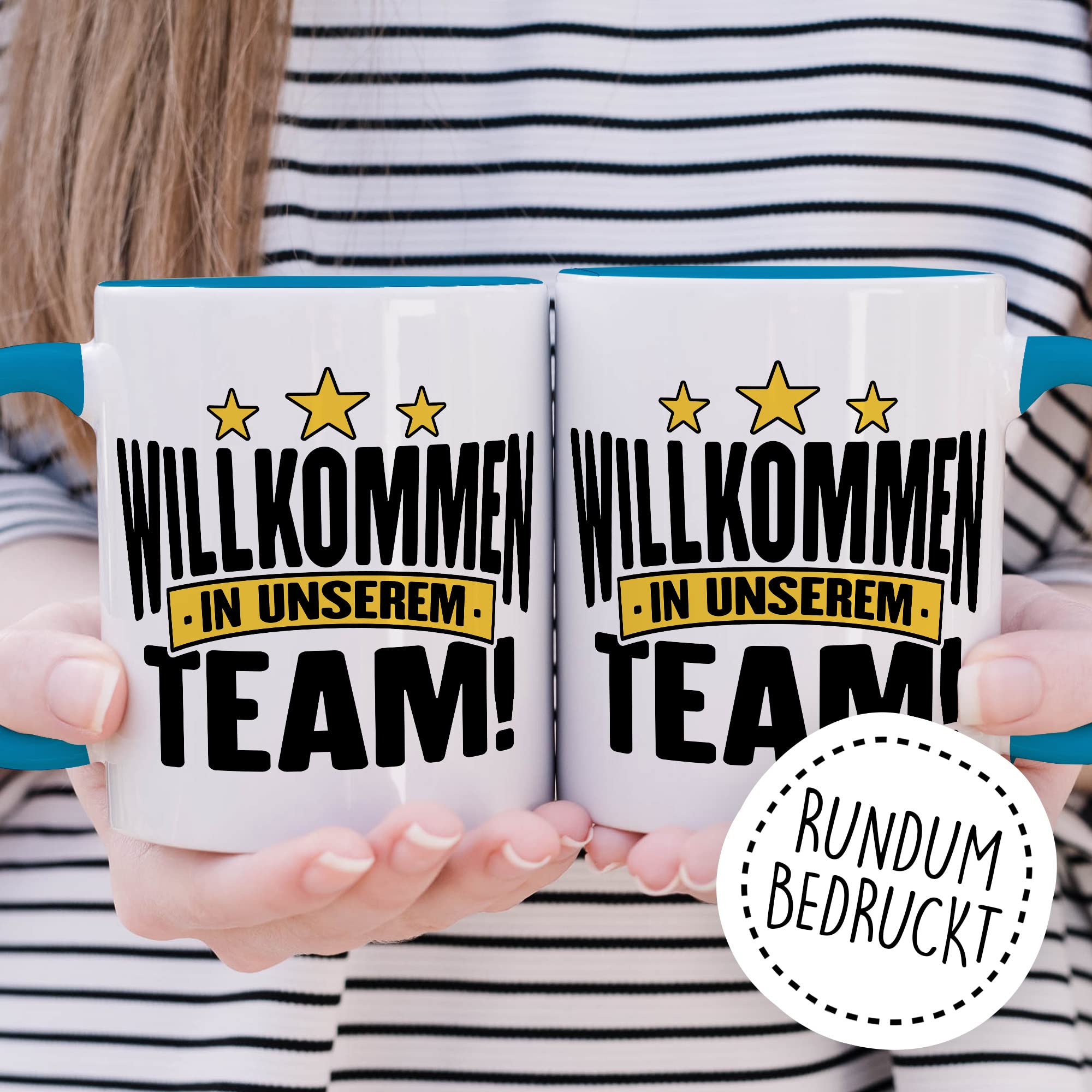 Willkommen Tasse Geschenk Kollegen Geschenkidee Willkommensgeschenk Kaffeetasse Büro neue Kollegen Geschenkidee Willkommen im Team Kaffee-Becher Zuwachs Mitarbeiter