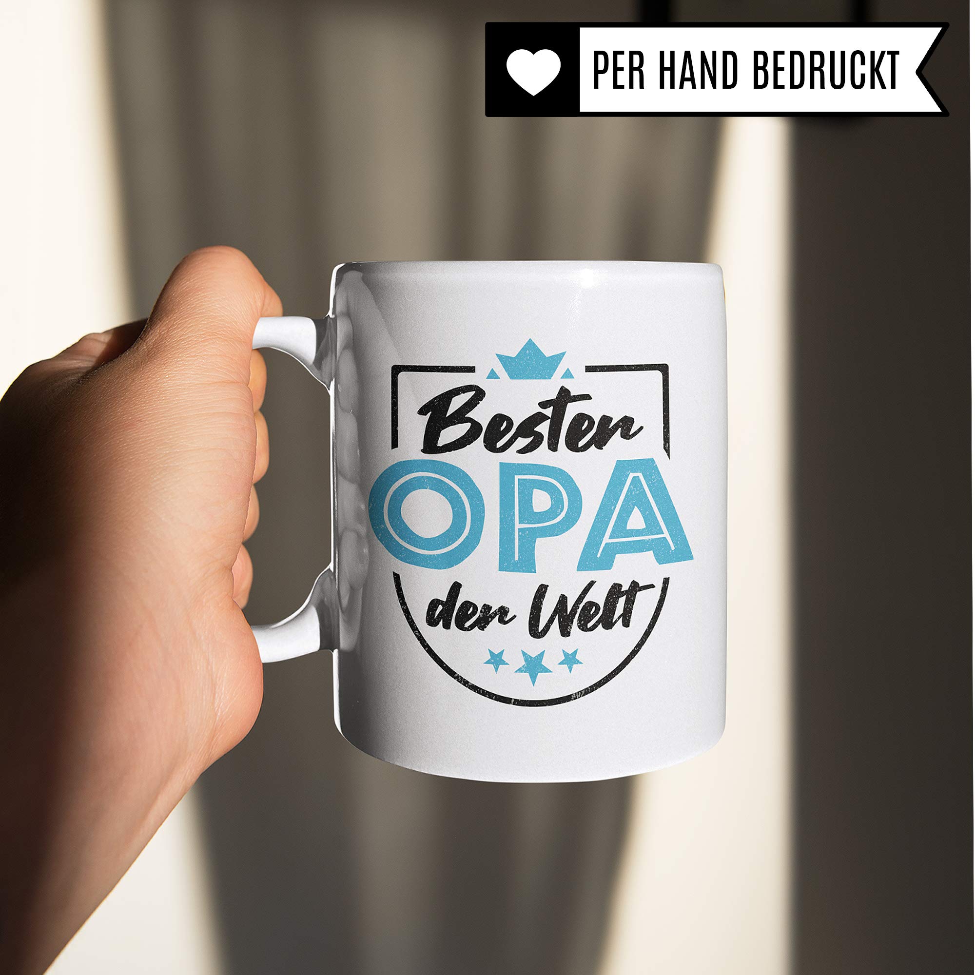 Pagma Druck Tasse Opa Geschenk, Großvater Spruch Becher Geschenkidee, Kaffeetasse Grossvater, Enkel Enkelkinder Kaffeebecher (Weiß/Weiß)